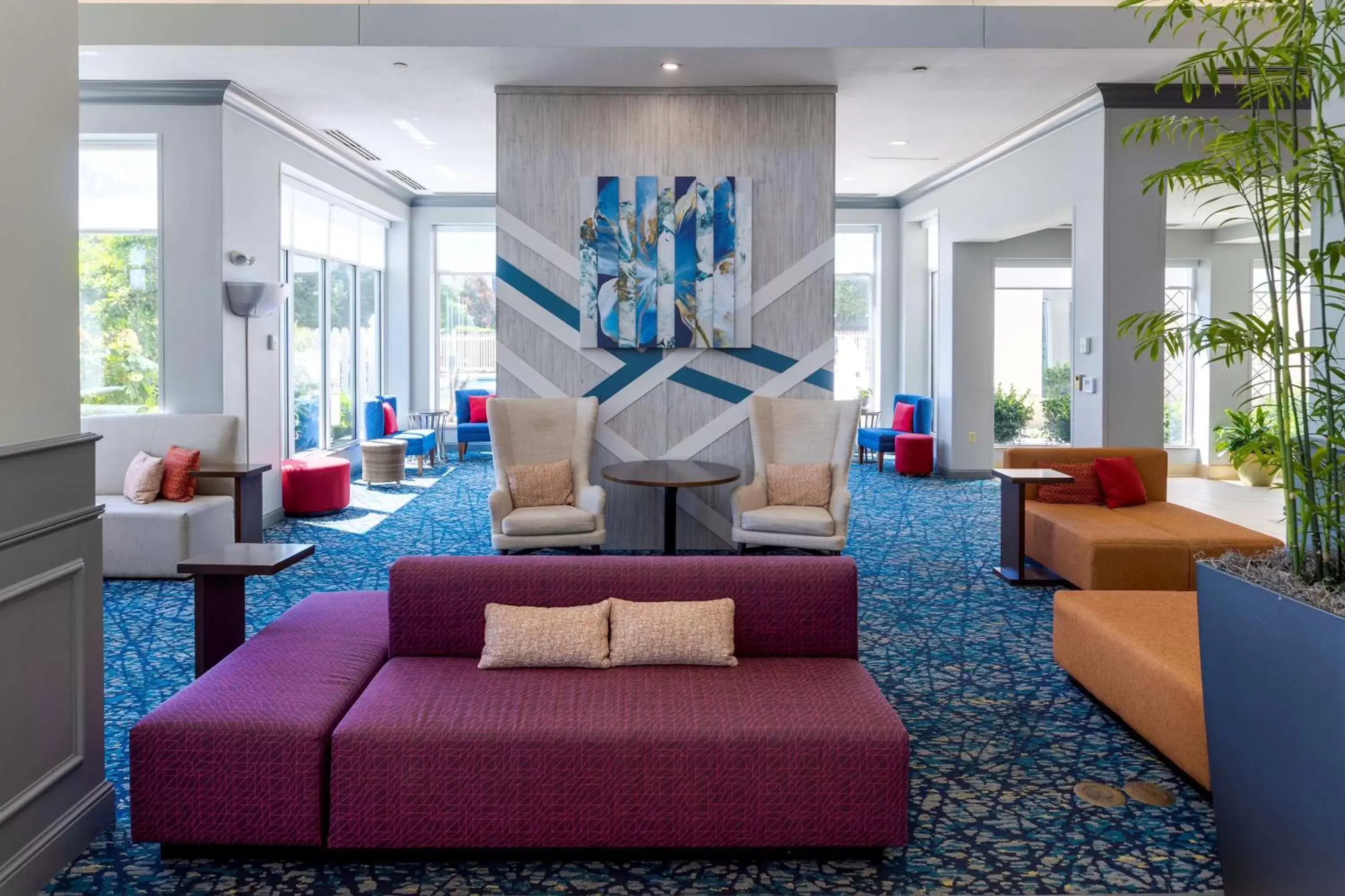 Lobby or reception, Seating Area in Hilton Garden Inn Oklahoma City Airport