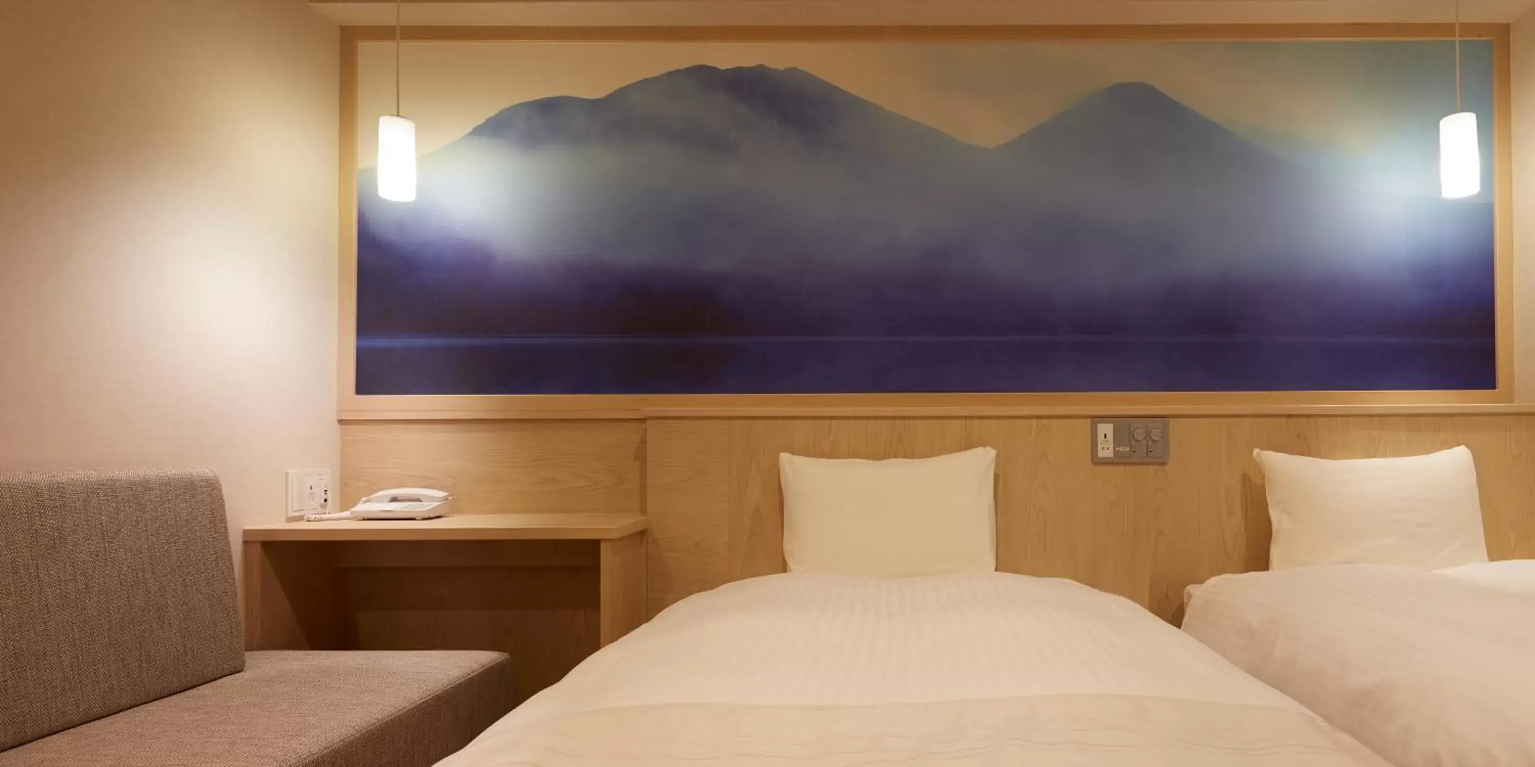 Bed in Sakura Sky Hotel Bed in Sakura Sky Hotel