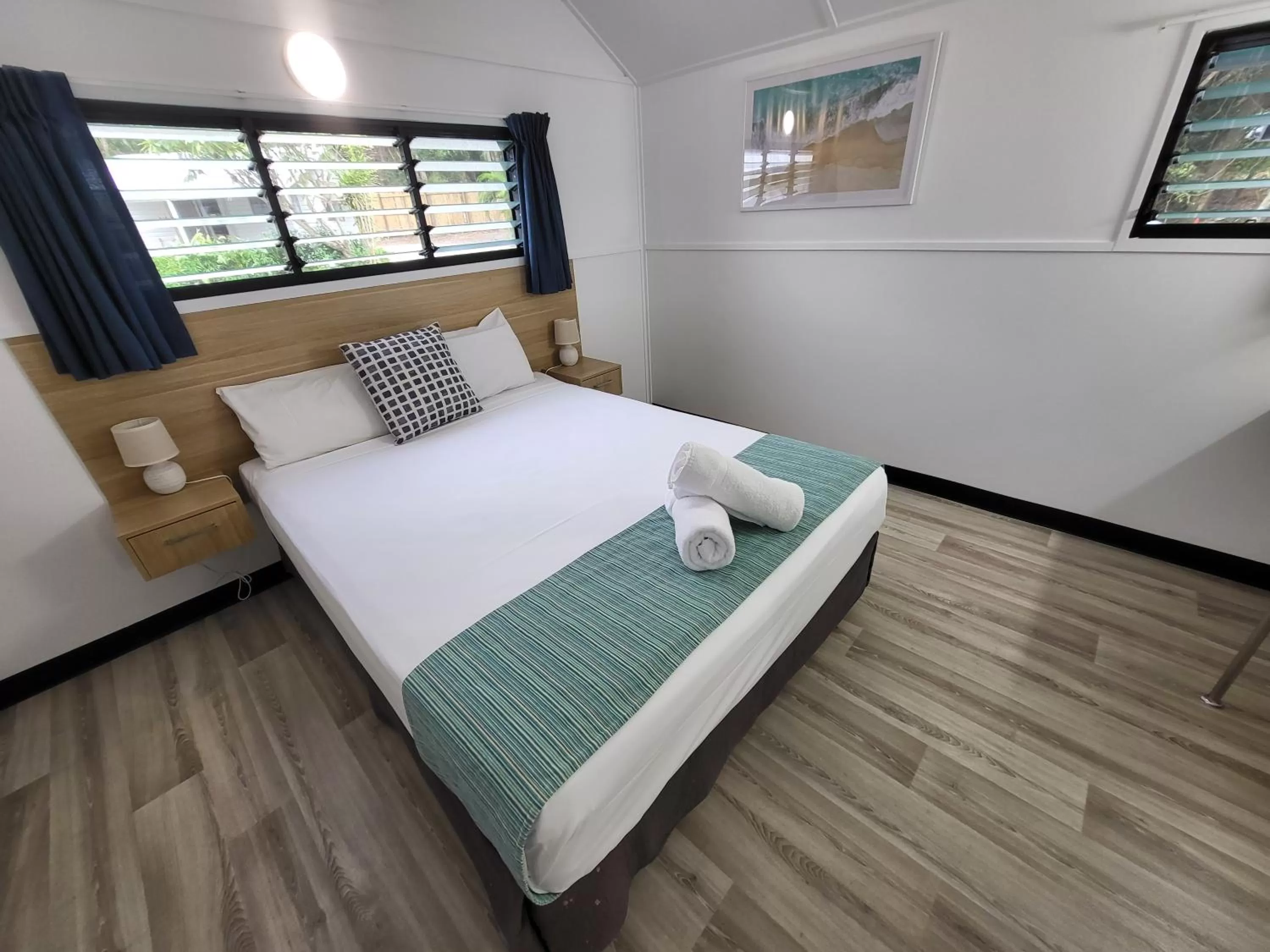 Bed in Ellis Beach Oceanfront Holiday Park