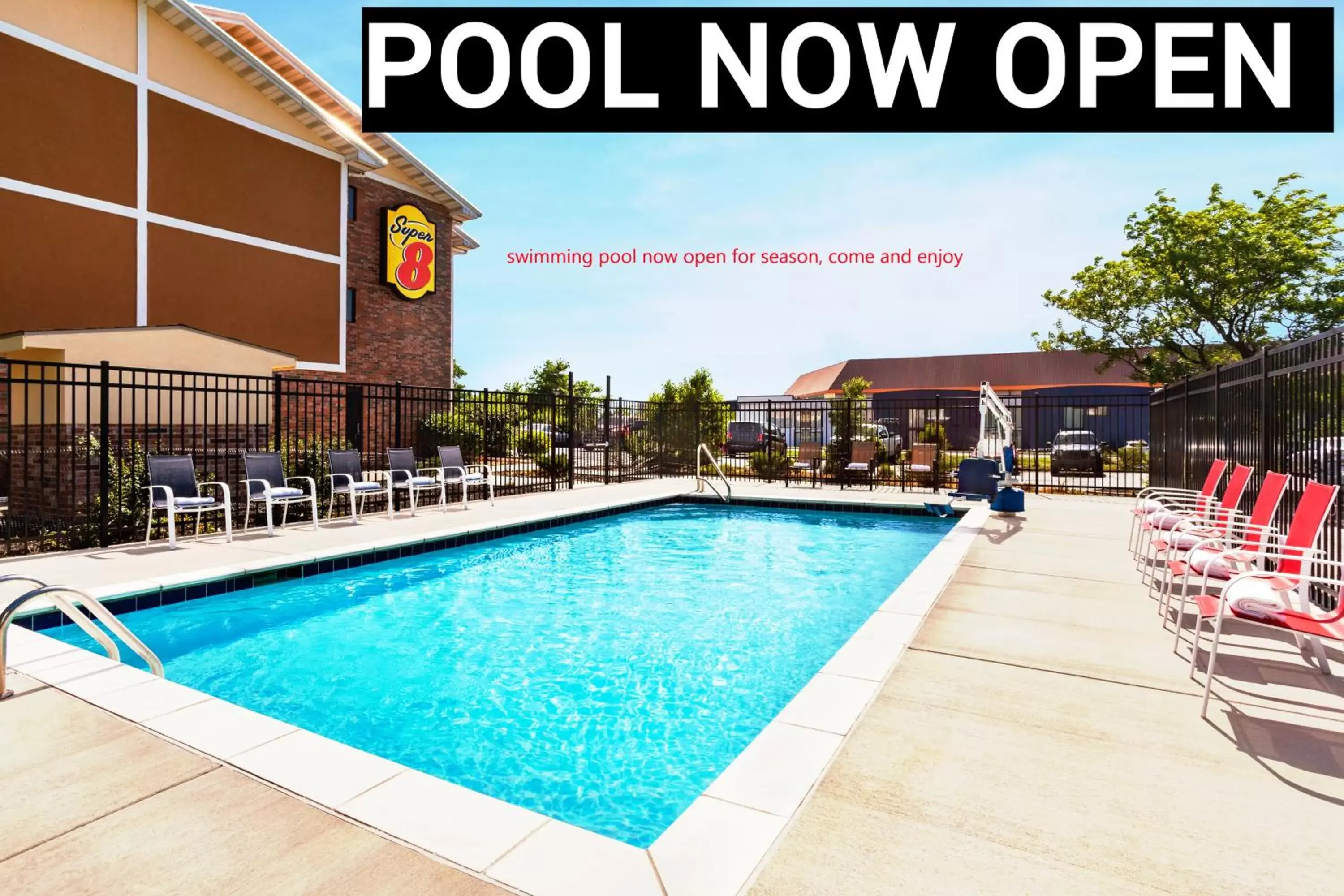 Swimming Pool in Super 8 by Wyndham Lenexa Overland Park Area/Mall Area