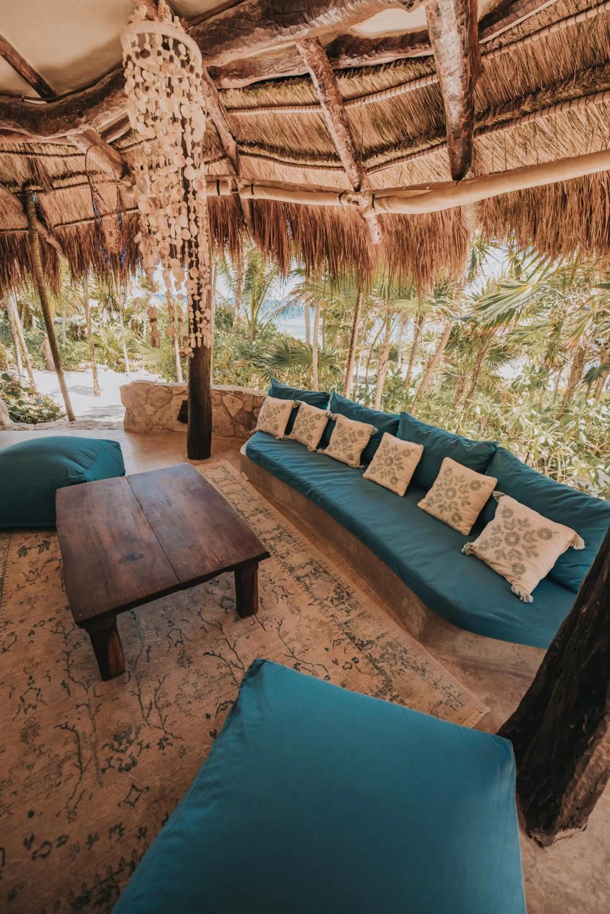 Seating area in Papaya Playa Project, Tulum, a Member of Design Hotels