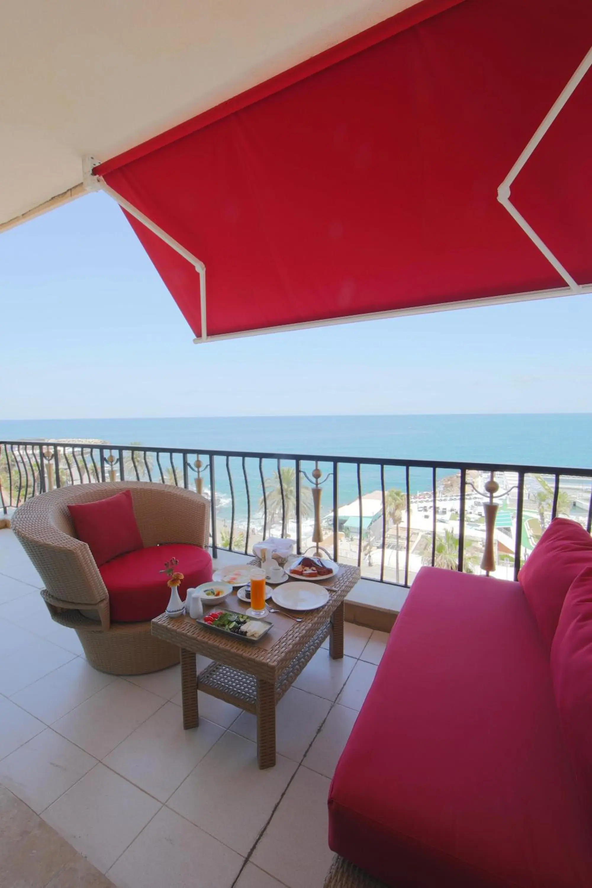 Balcony/Terrace in Riviera Hotel and Beach Lounge, Beirut