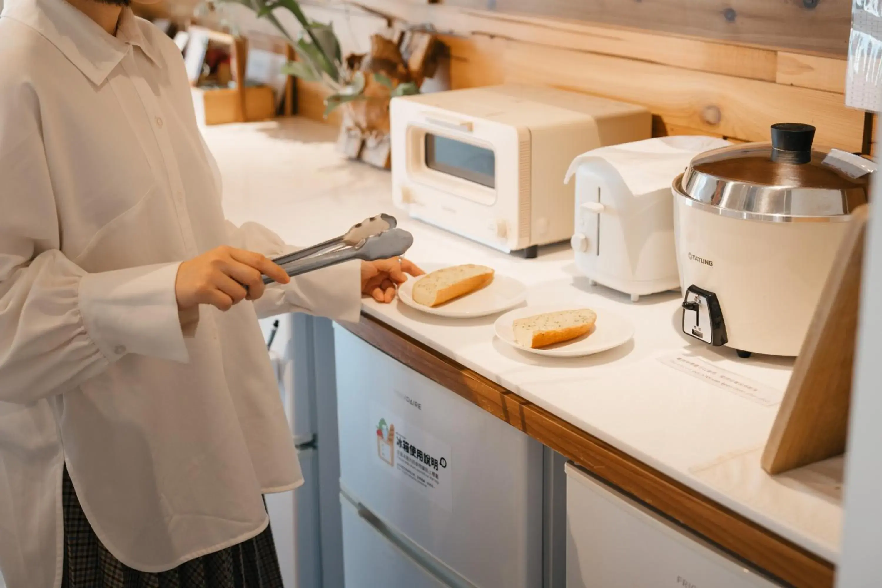 Kitchen/Kitchenette in Norden Ruder Hostel Taichung