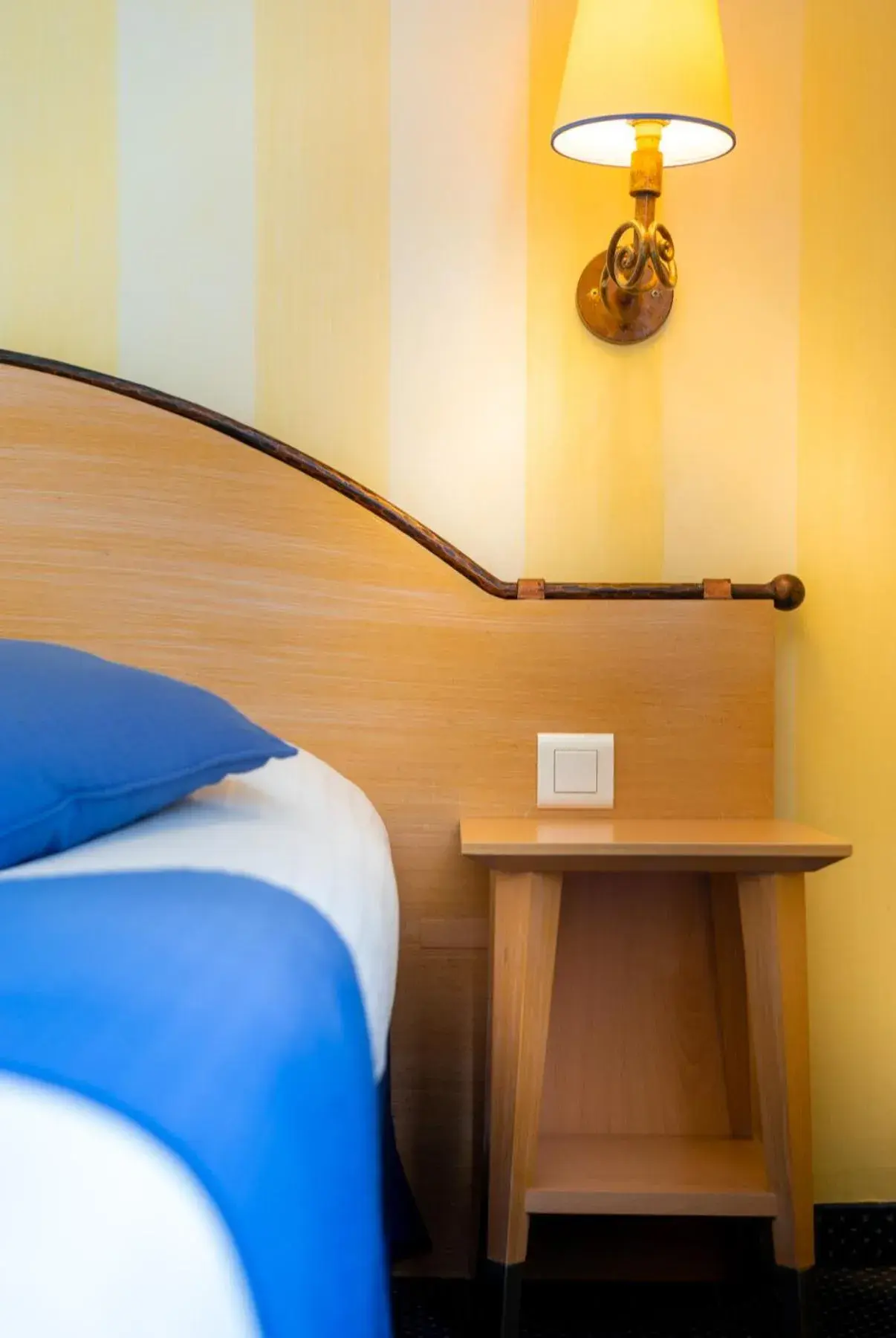 Bed in Hotel Delambre