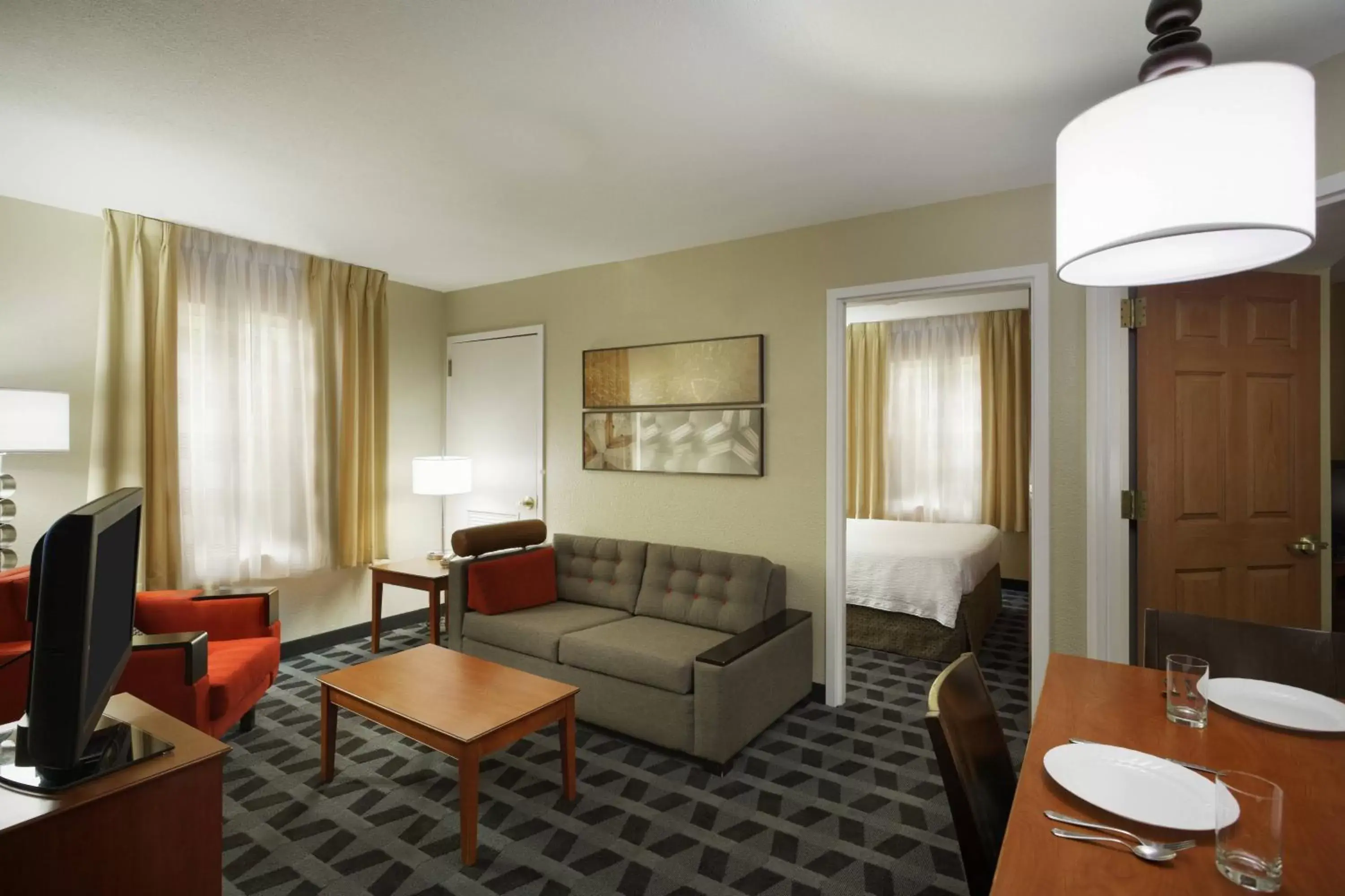 Living room, Seating Area in TownePlace Suites Tampa North I-75 Fletcher