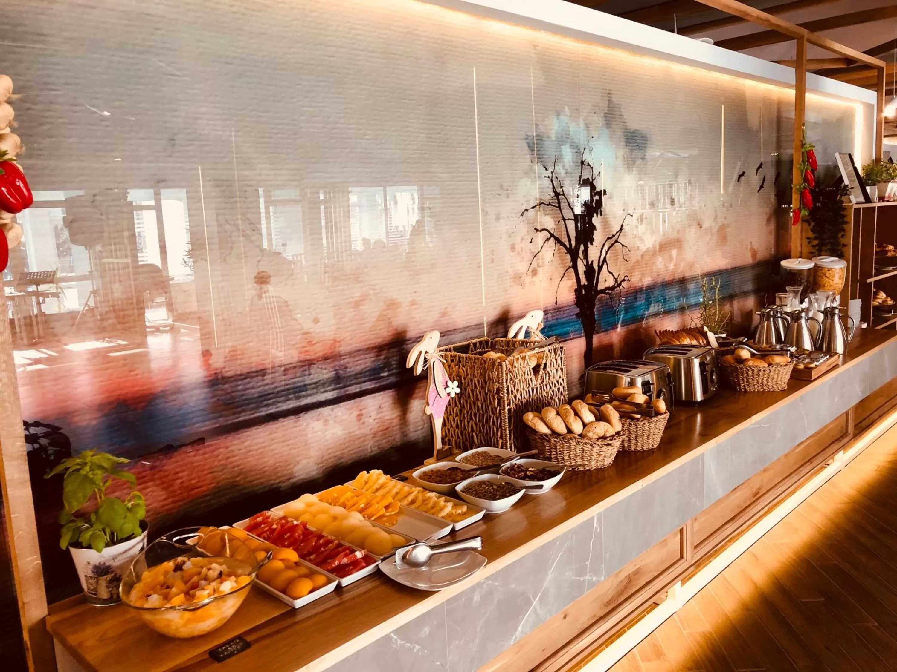 Buffet breakfast in Aqvatonic Hotel - Steaua de Mare