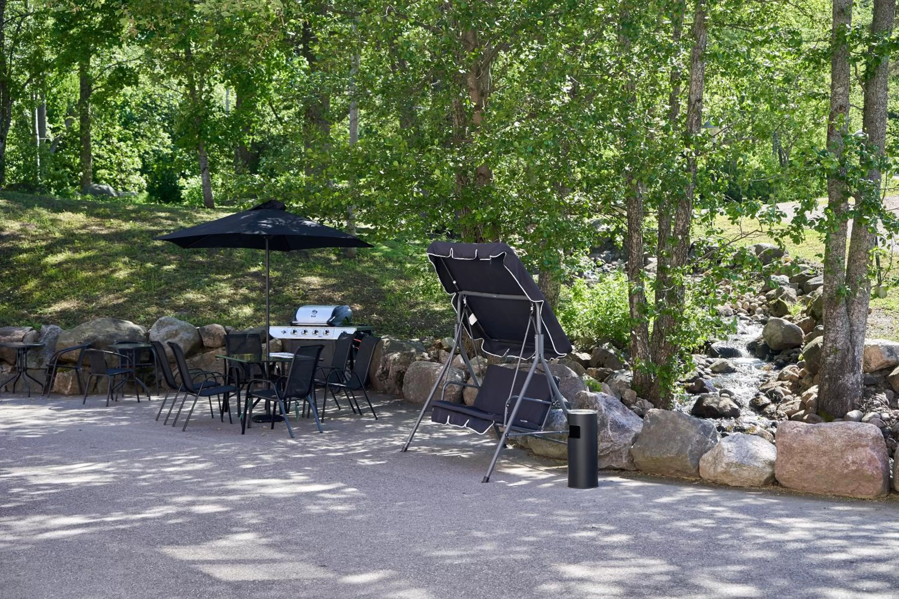 BBQ facilities in Hotel Villa Molnby