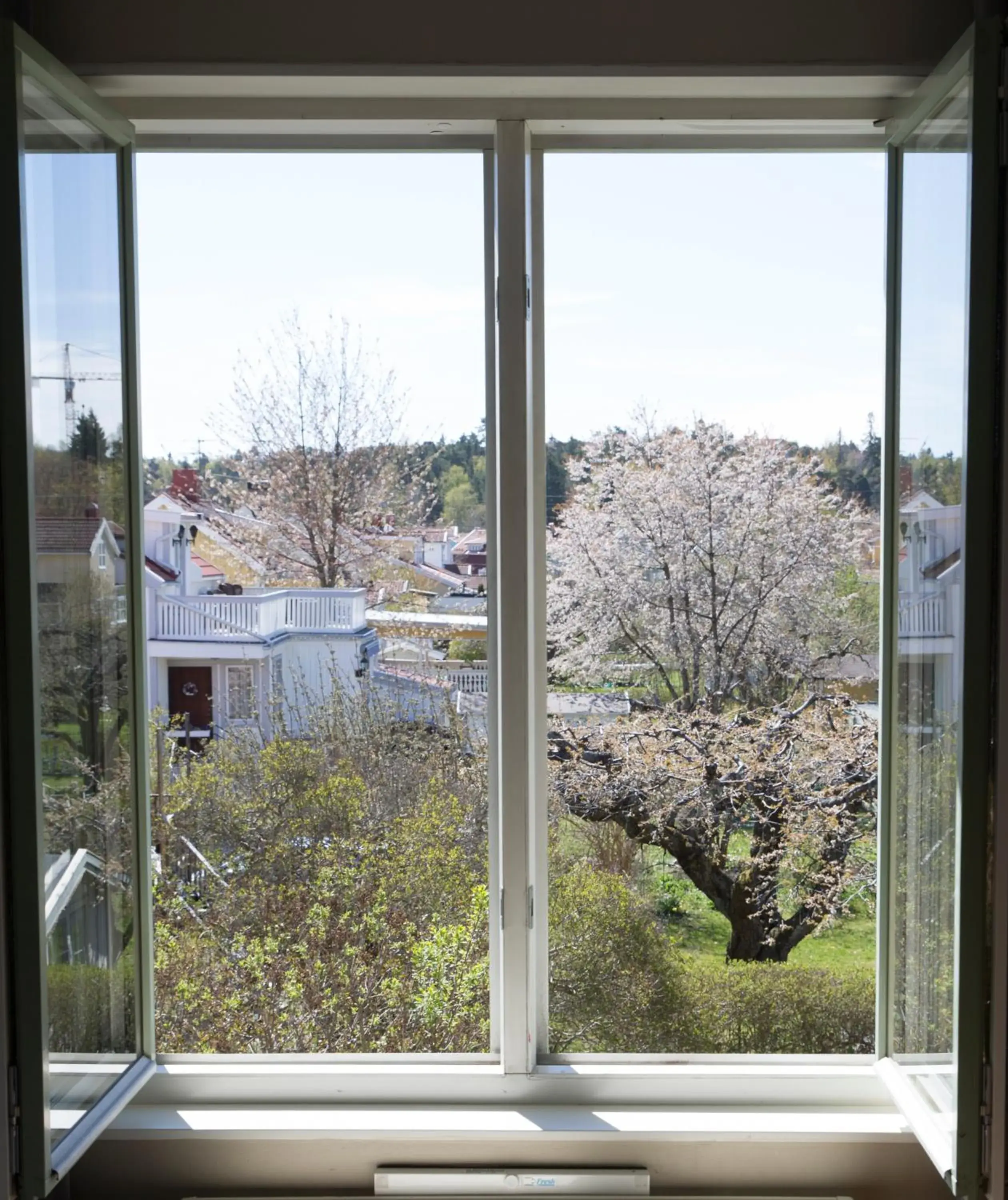 Garden view in Maude´s Hotel Enskede Stockholm