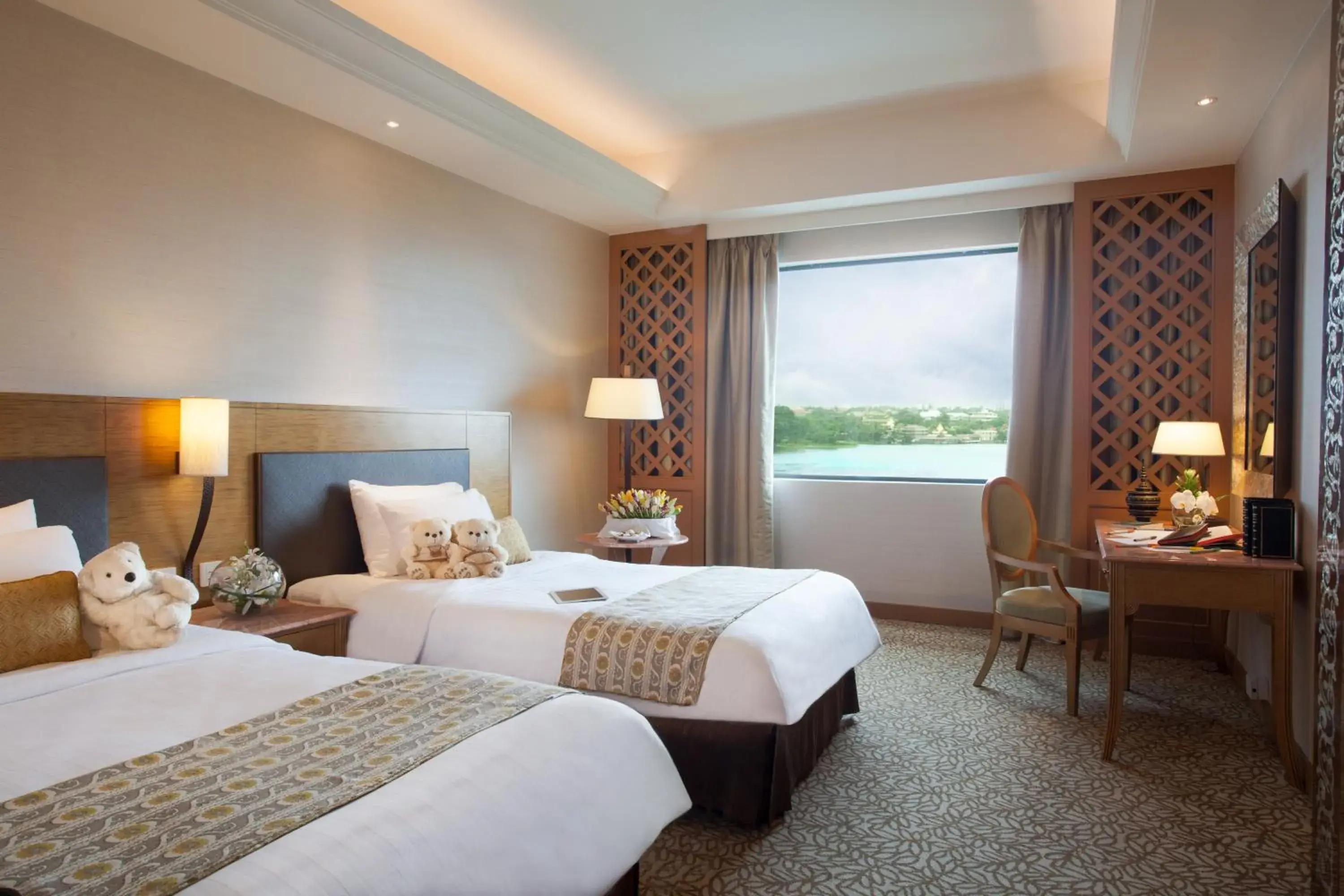 Bed in Sedona Hotel Yangon