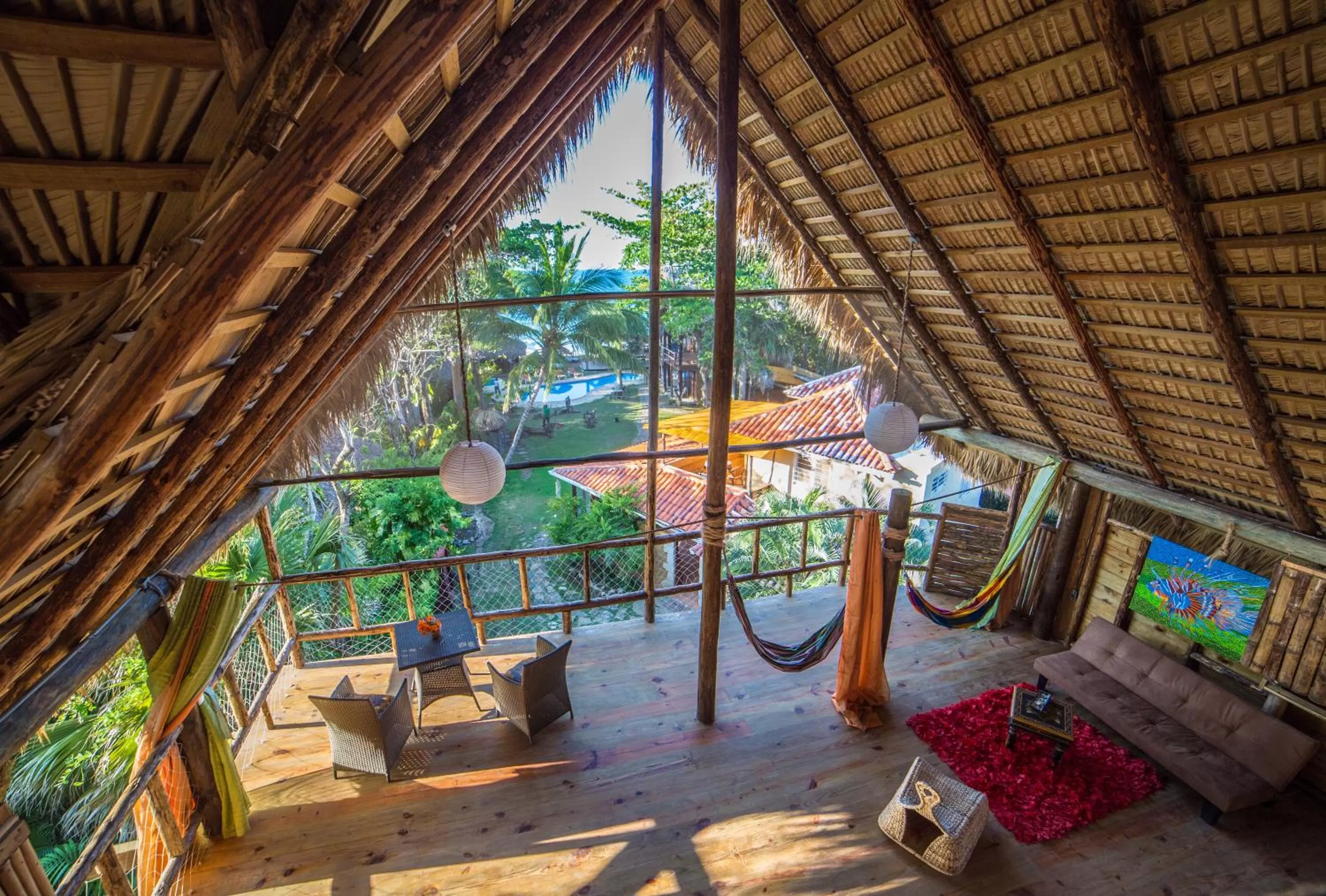 Bird's eye view in Cabarete Maravilla Eco Lodge Boutique Beach Surf Encuentro, Kite, by AA Crypto Group