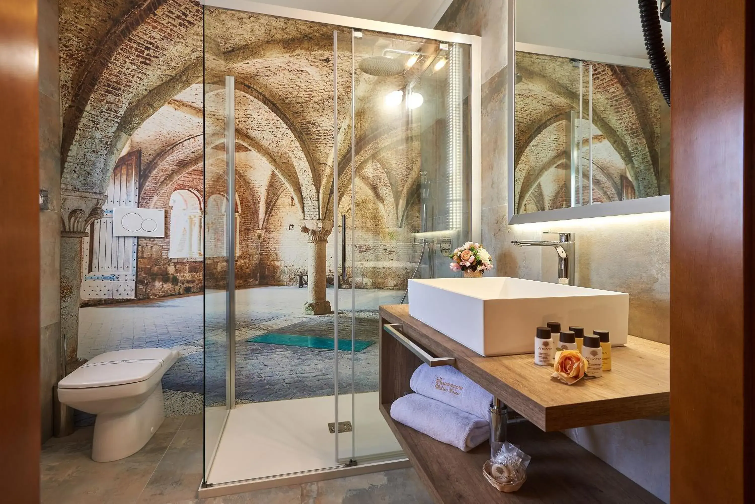 Shower, Bathroom in Casanova - Wellness Center La Grotta Etrusca