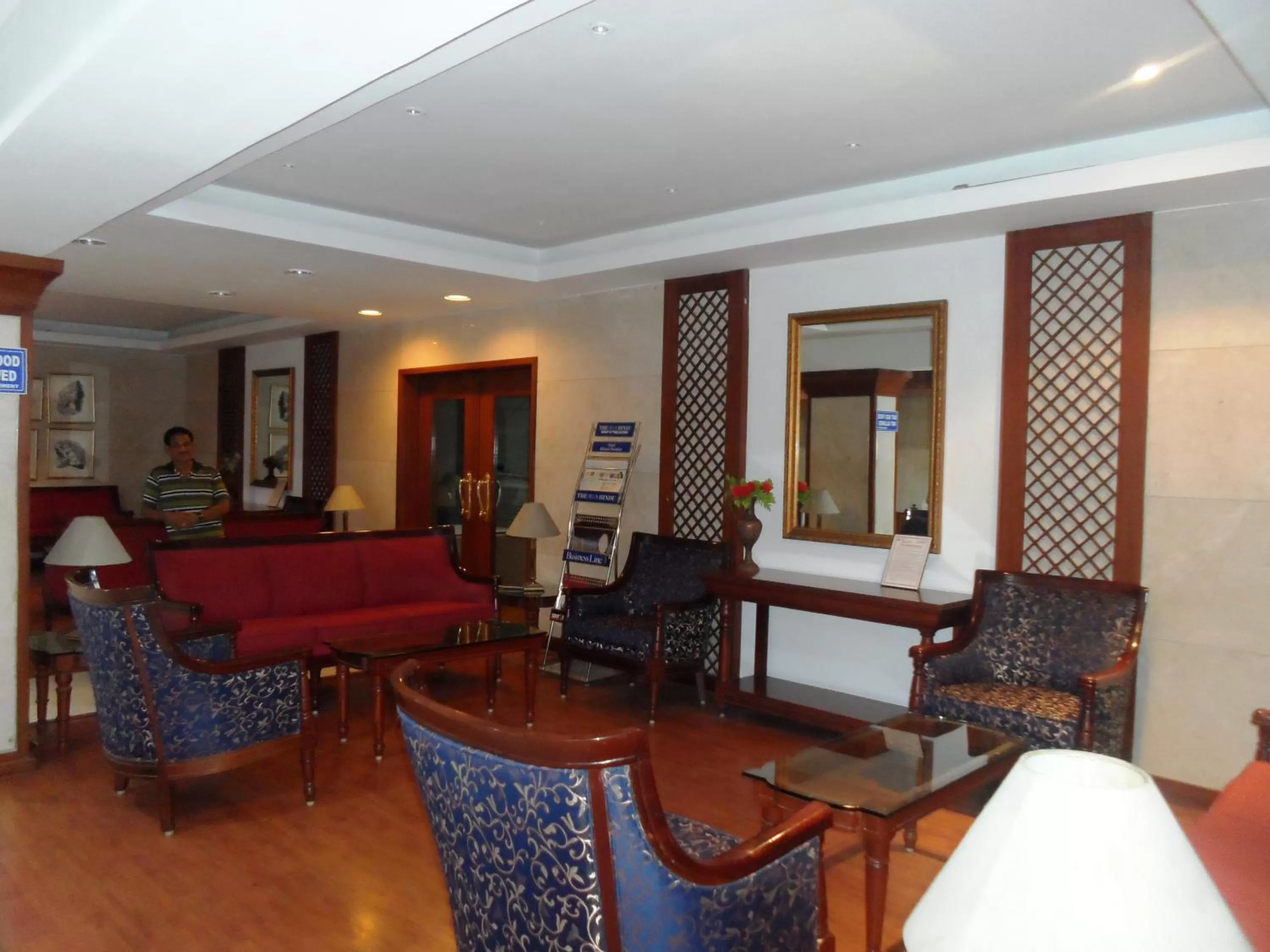 Lobby or reception in Hotel Bhimas Paradise