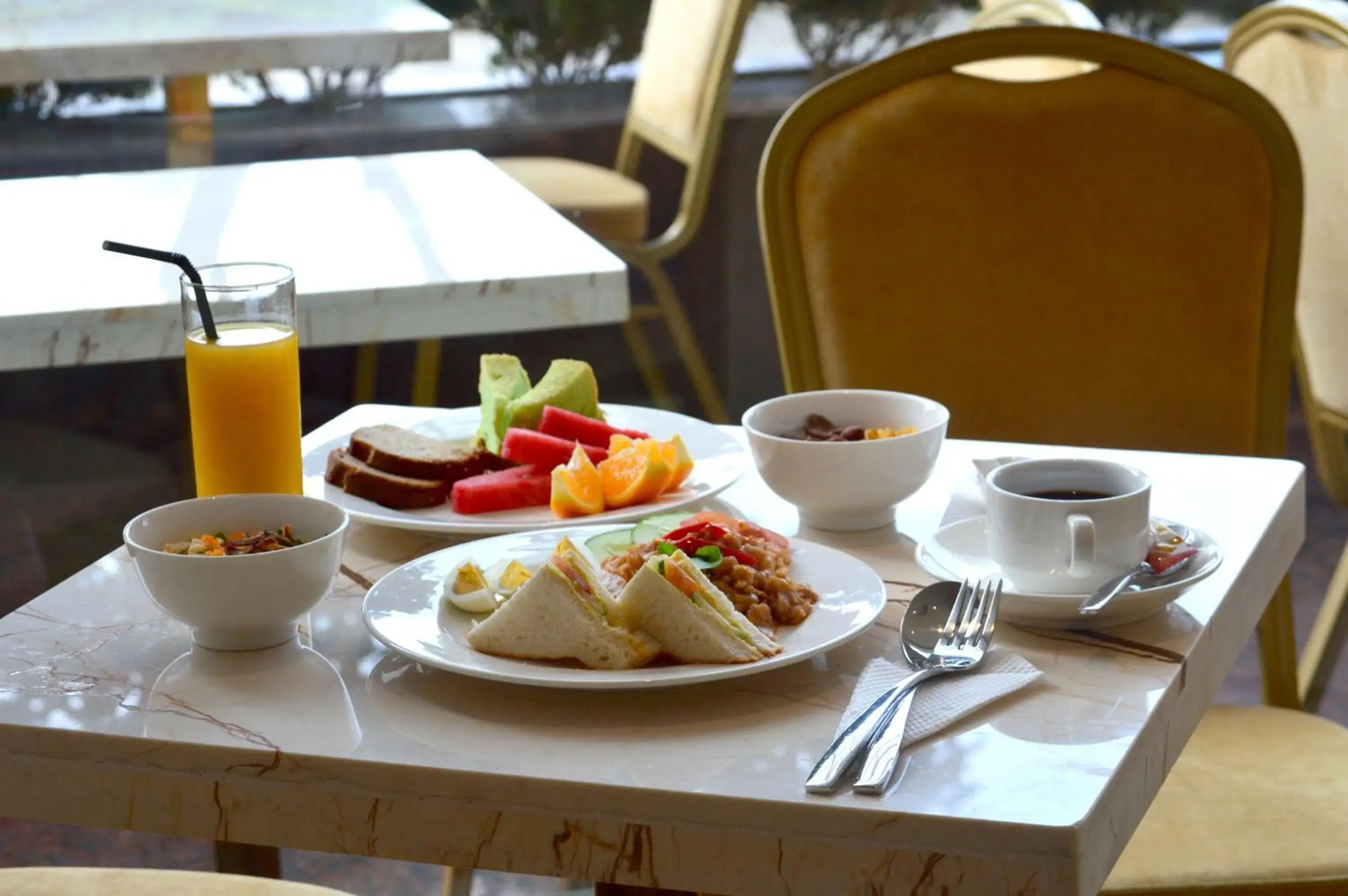 Buffet breakfast in InnB Park Hotel