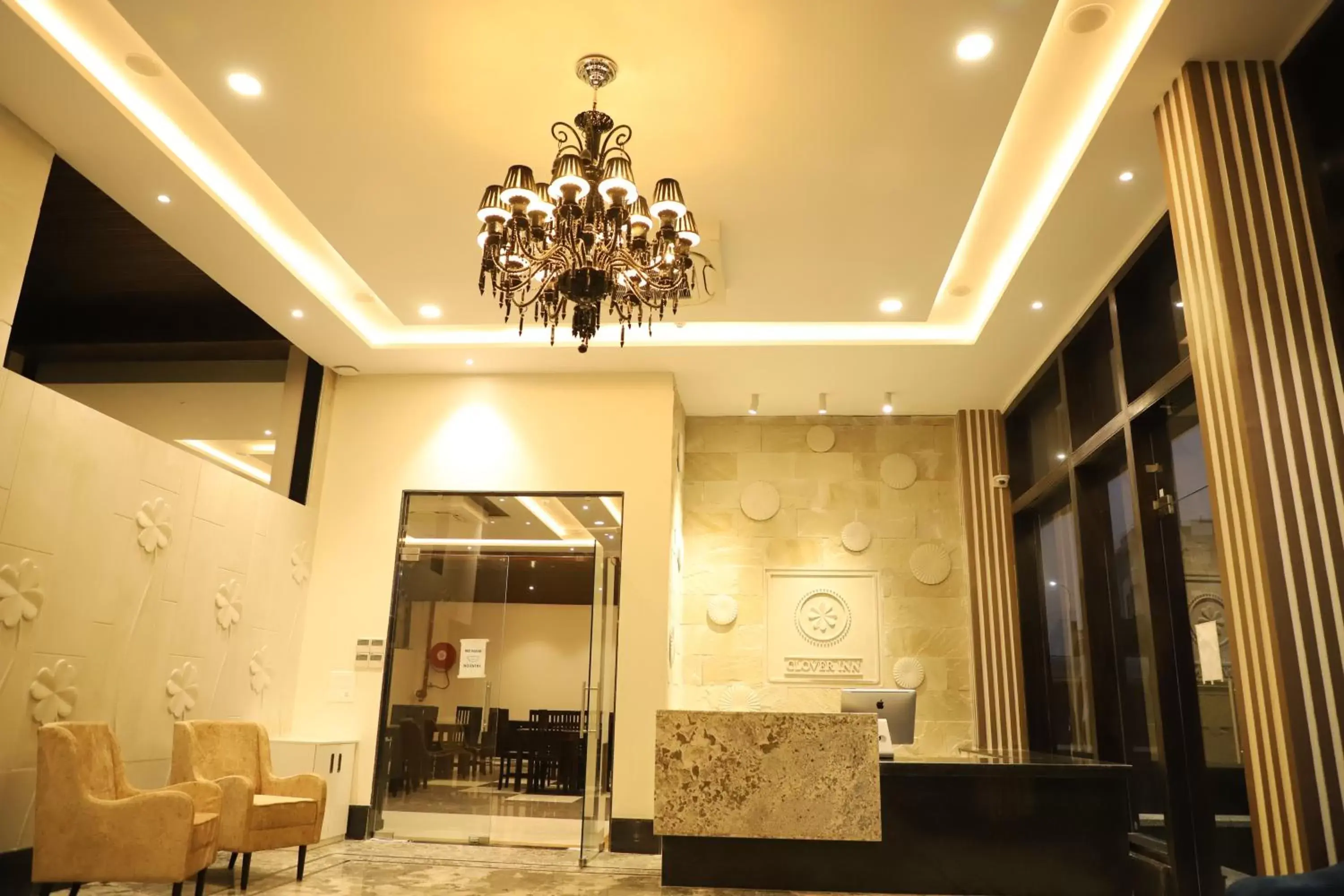 Lobby or reception in Clover Inn Lobby or reception in Clover Inn