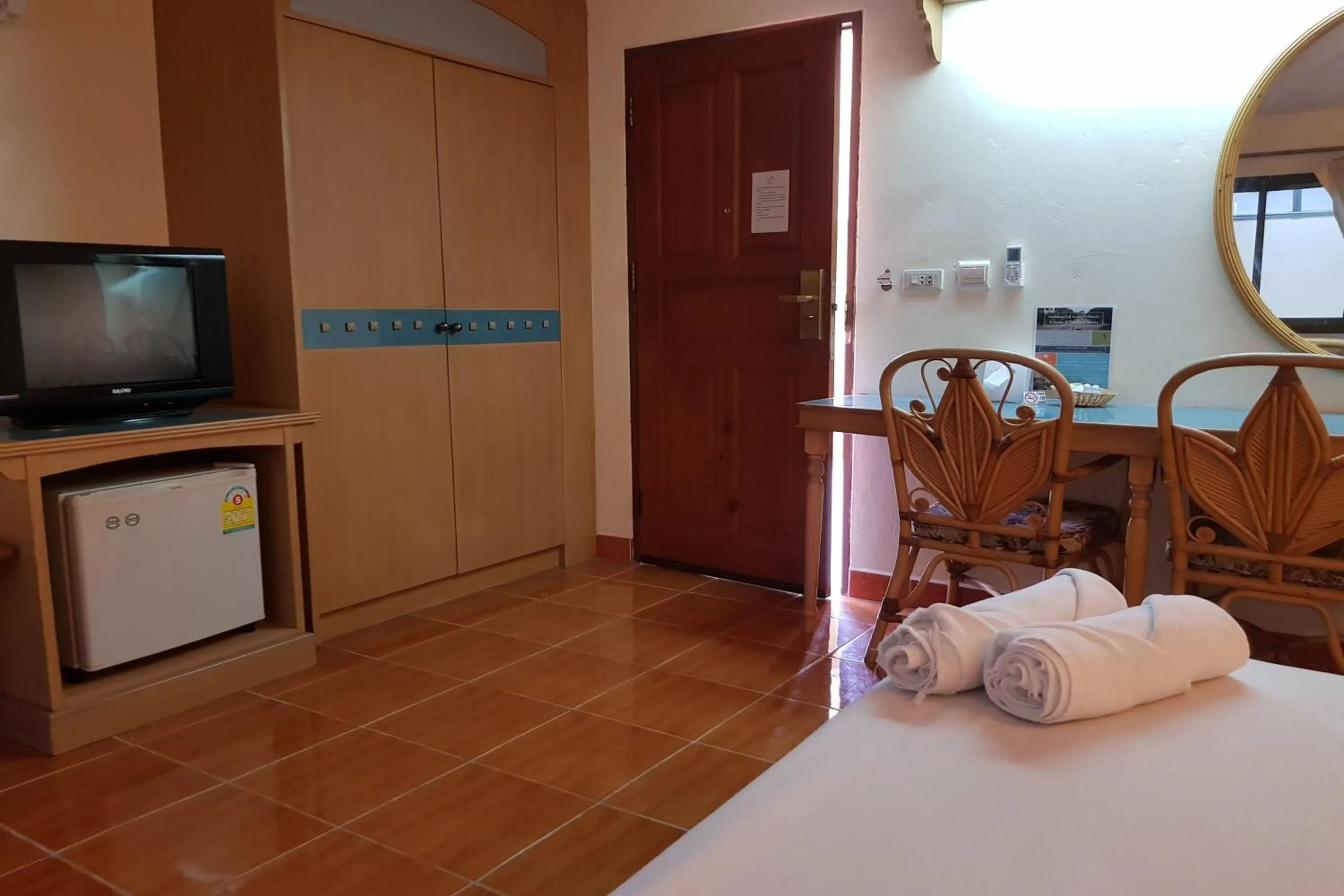 TV and multimedia, Bed in TaLeKaew Resort SHA