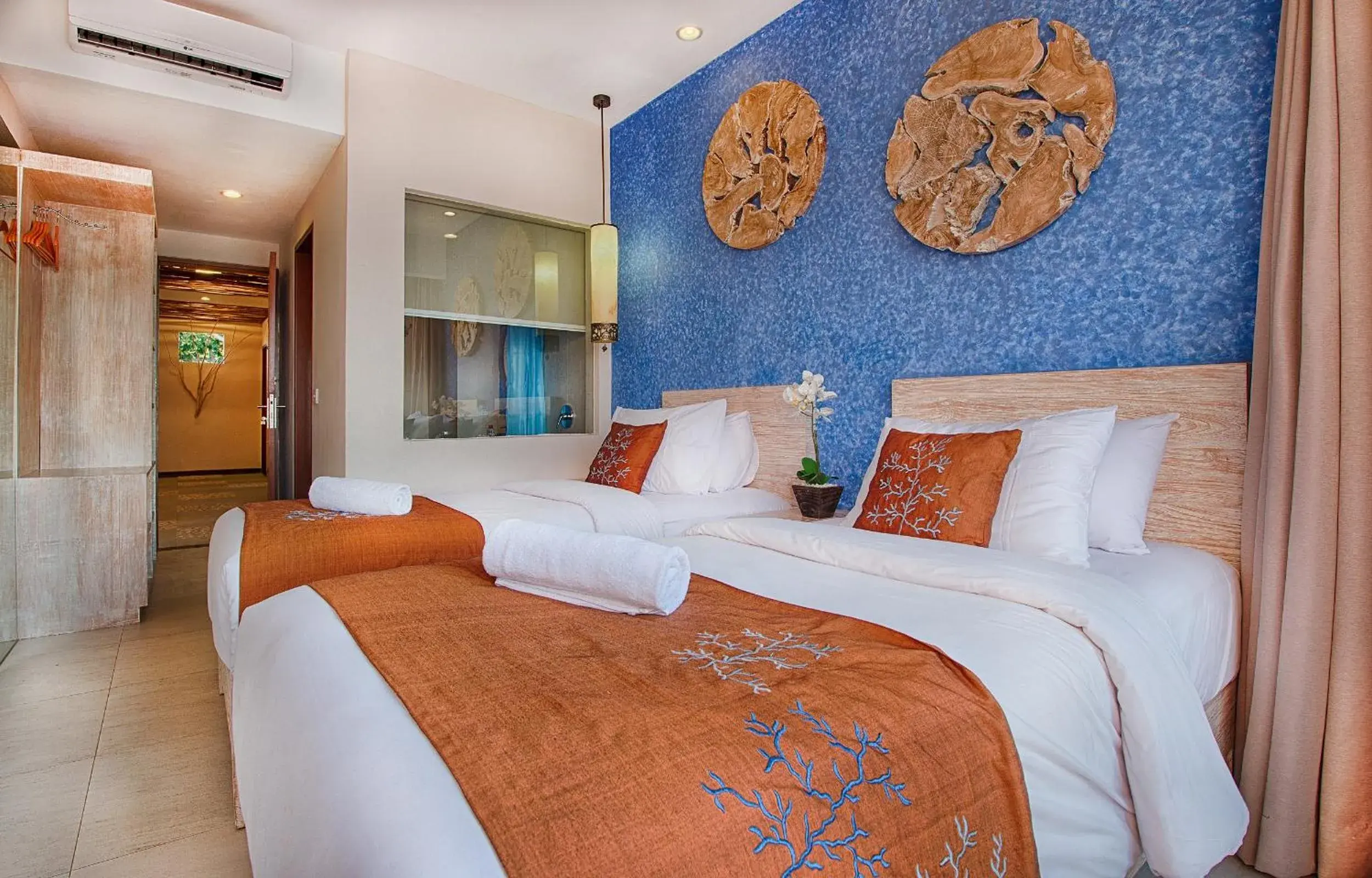 Bed in Natya Hotel Gili Trawangan