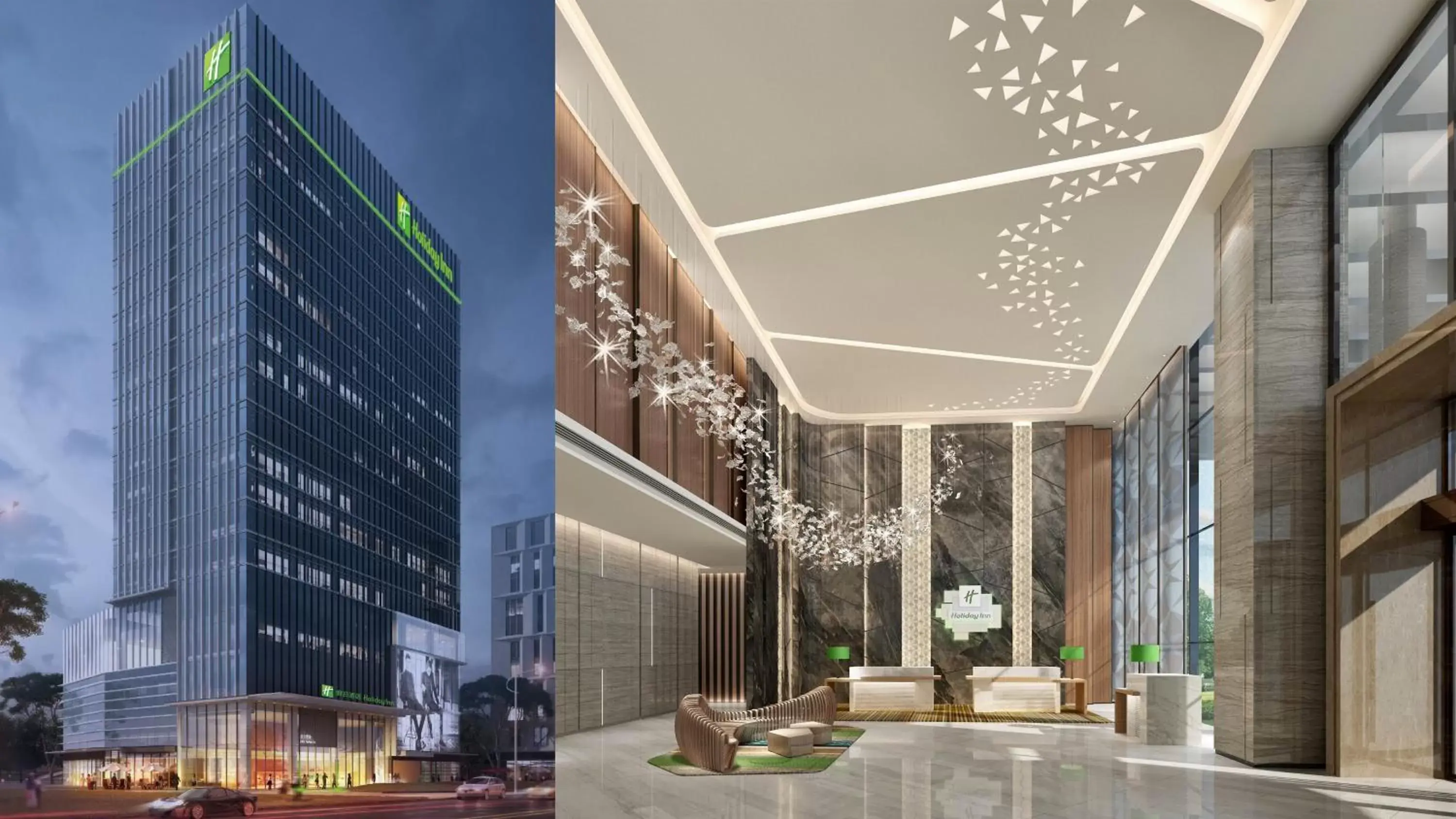 Property building in Holiday Inn Guangzhou South Lake, an IHG Hotel