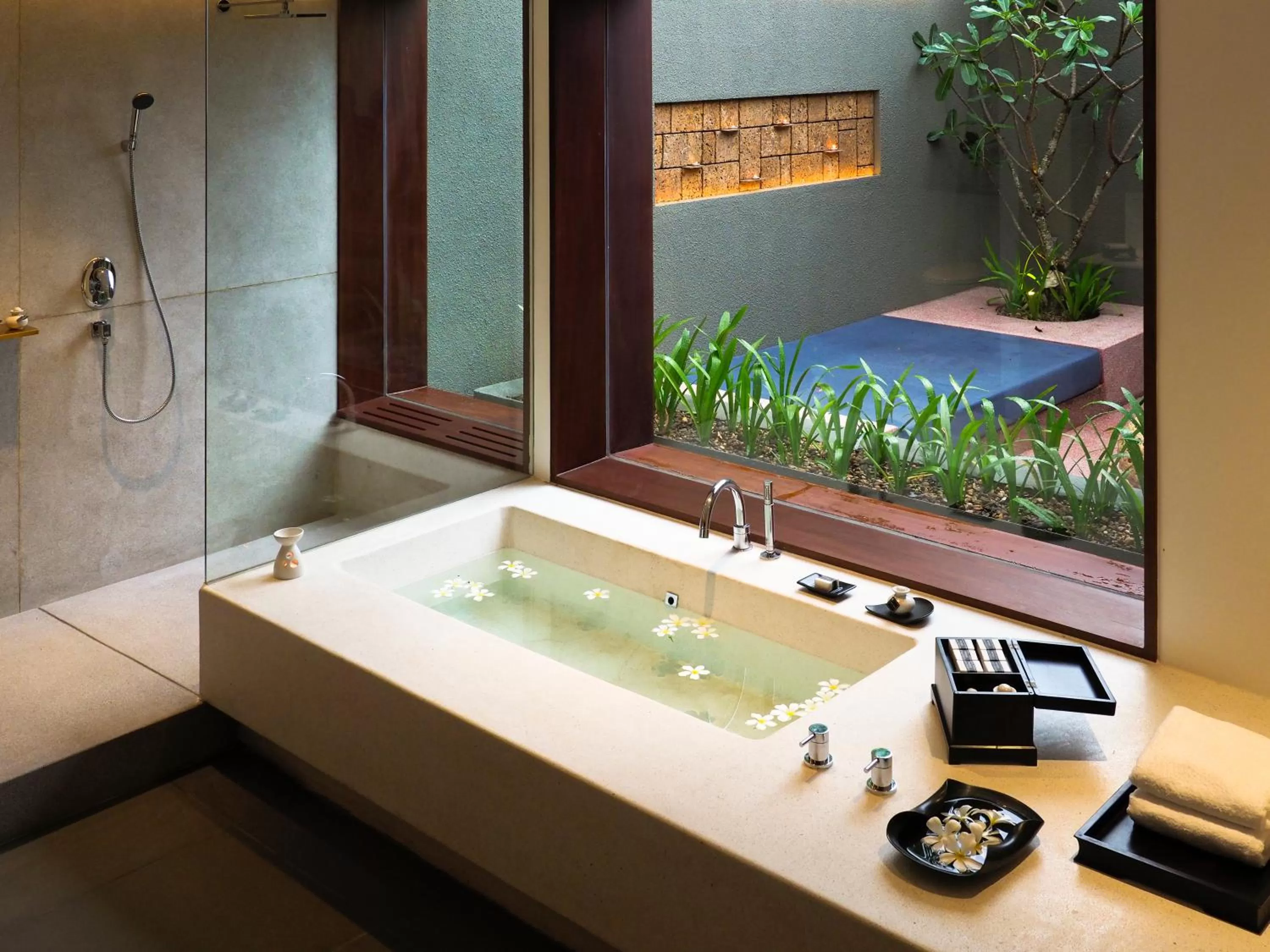 Shower in The Bale Phnom Penh by LifestyleRetreats