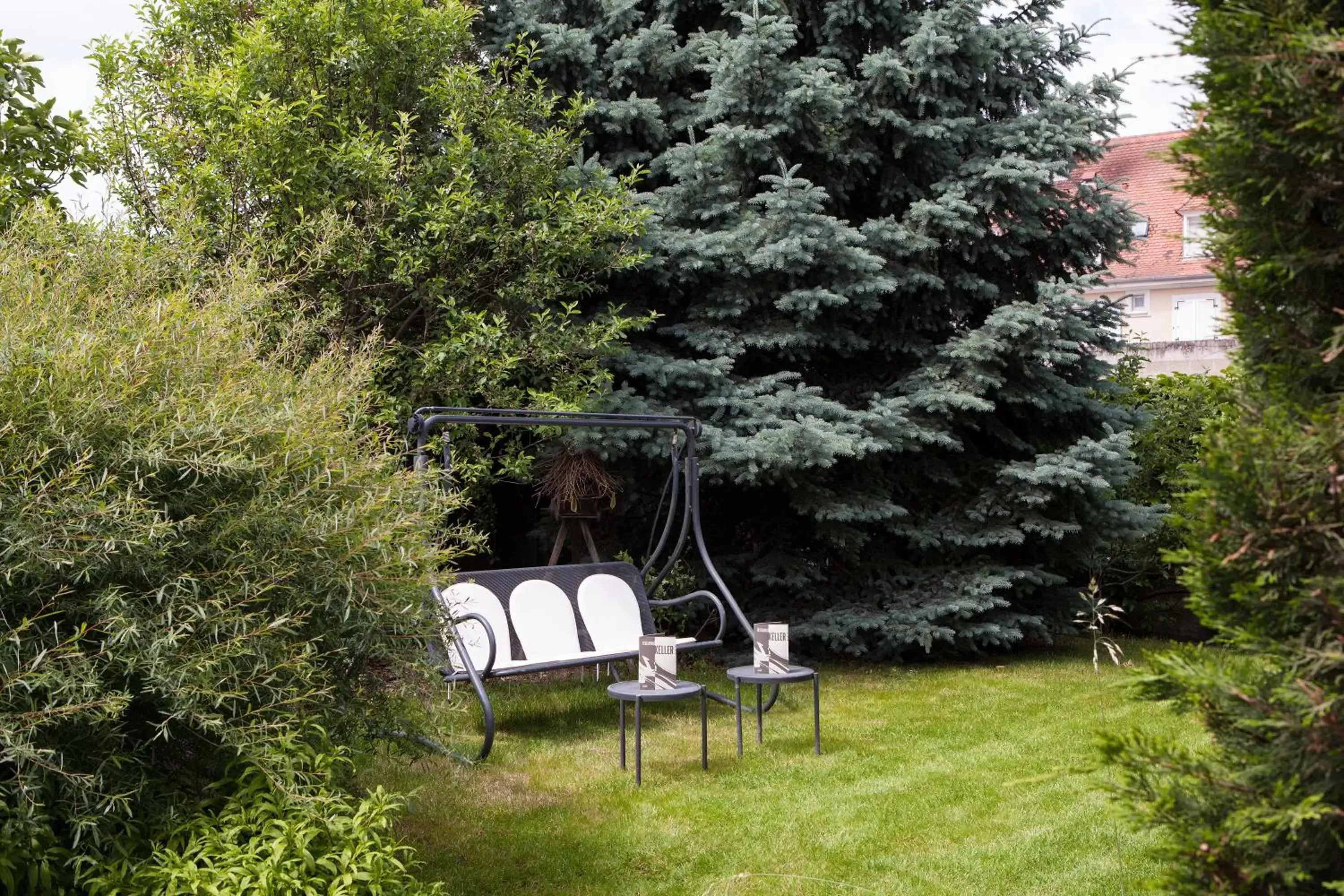 Garden in Logis Hôtel Beauséjour Colmar