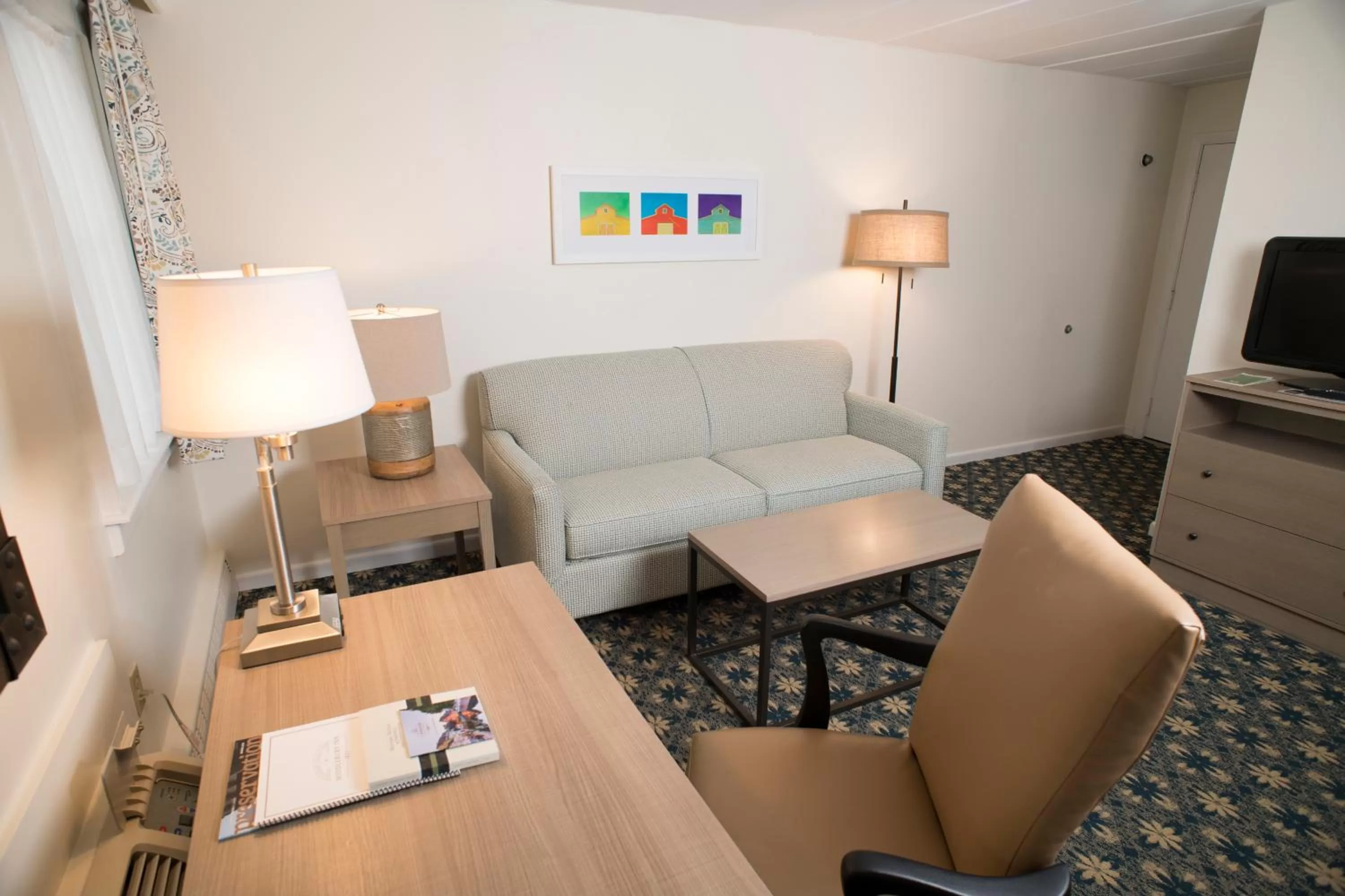 Seating area in Middlebury Inn