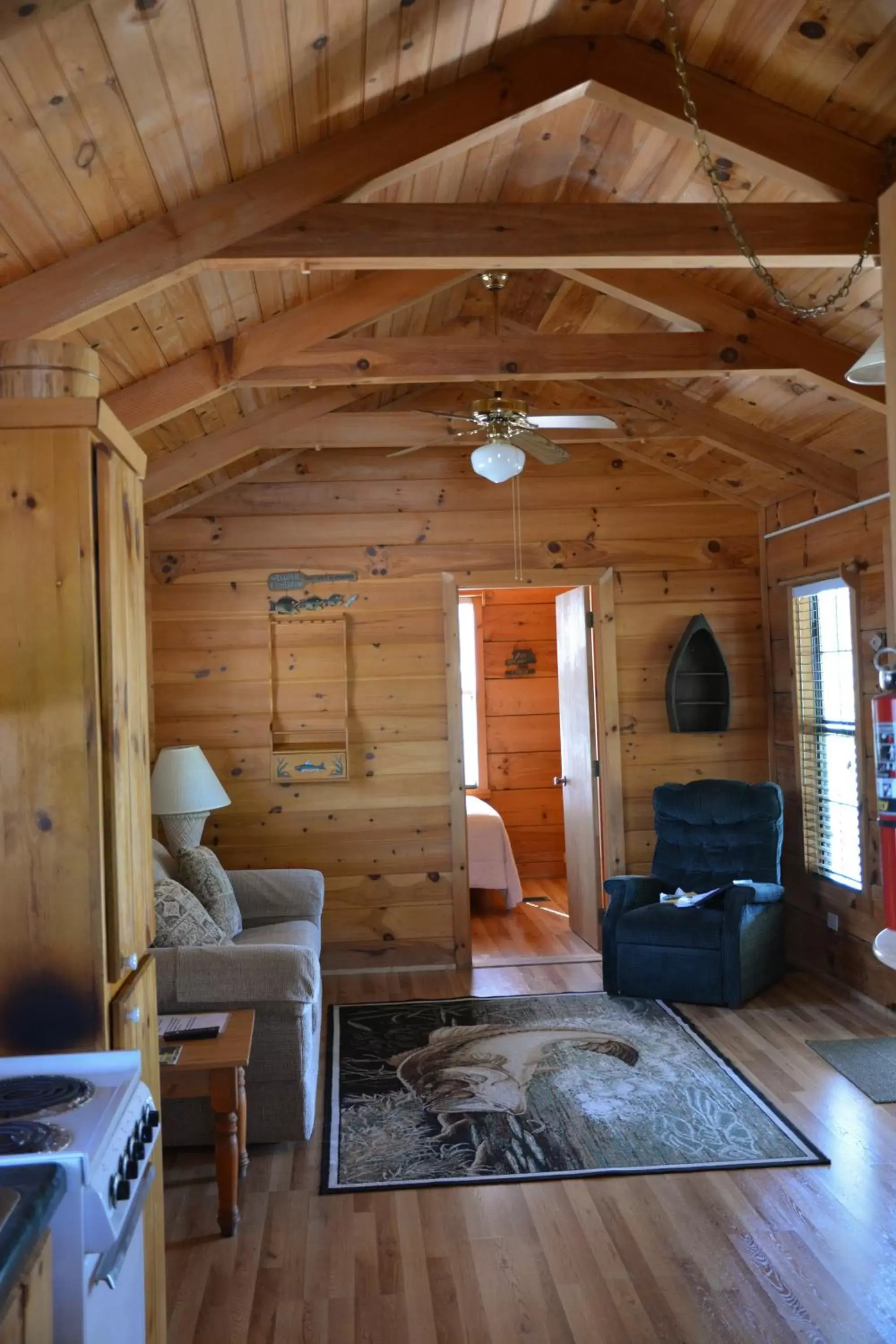 Seating Area in Camp Mack, A Guy Harvey Lodge