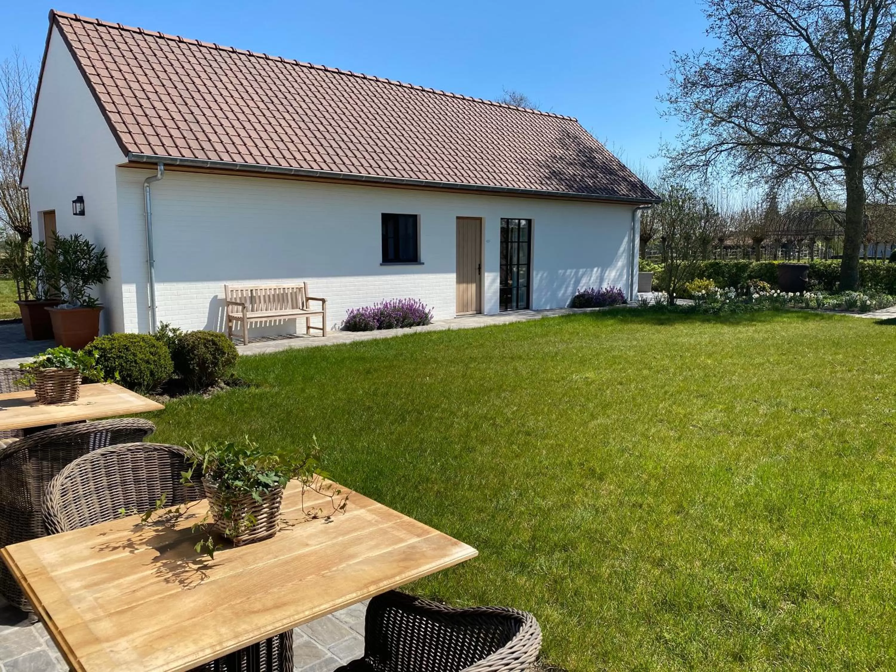 Garden view in Madelette B&B