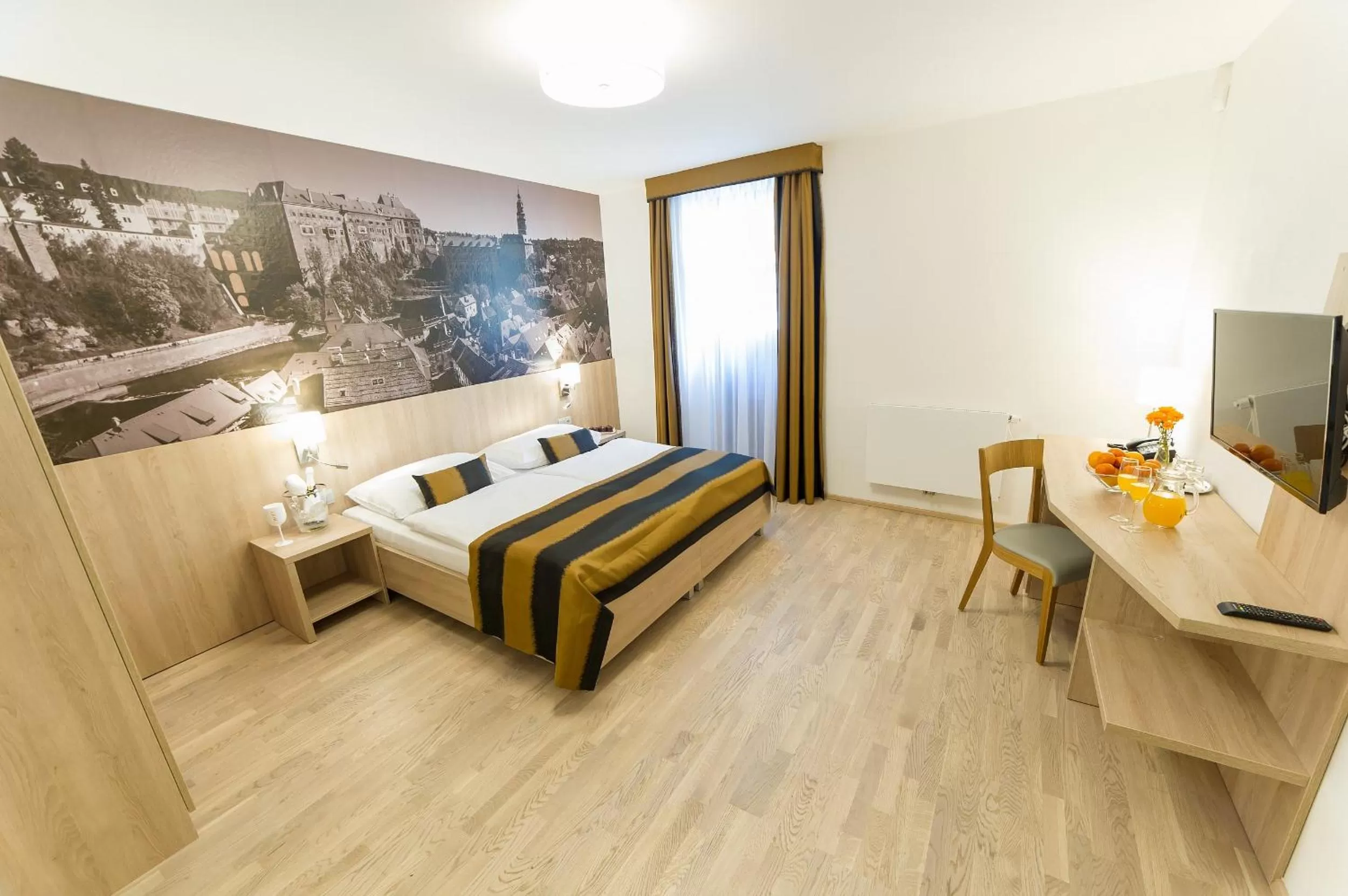 Bed in Garni hotel Castle Bridge