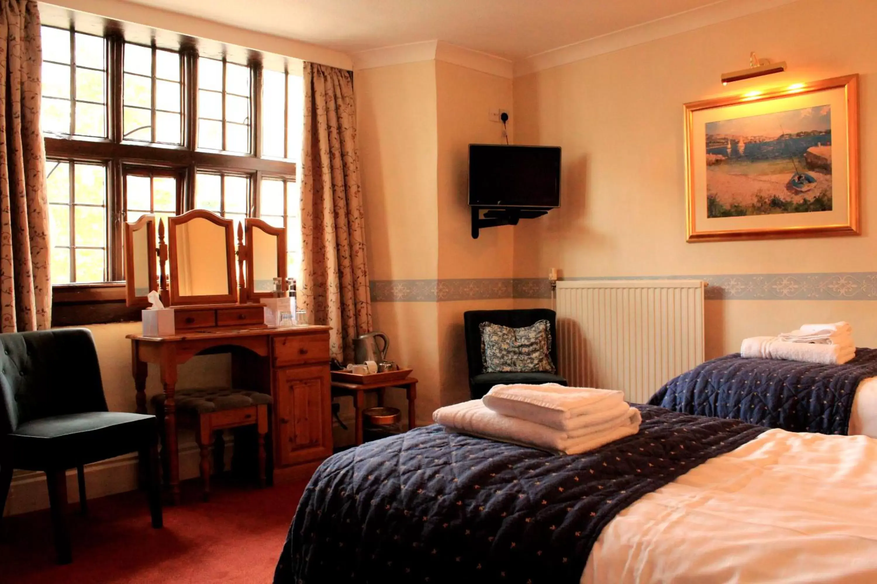 Bed in The Crown at Wells, Somerset