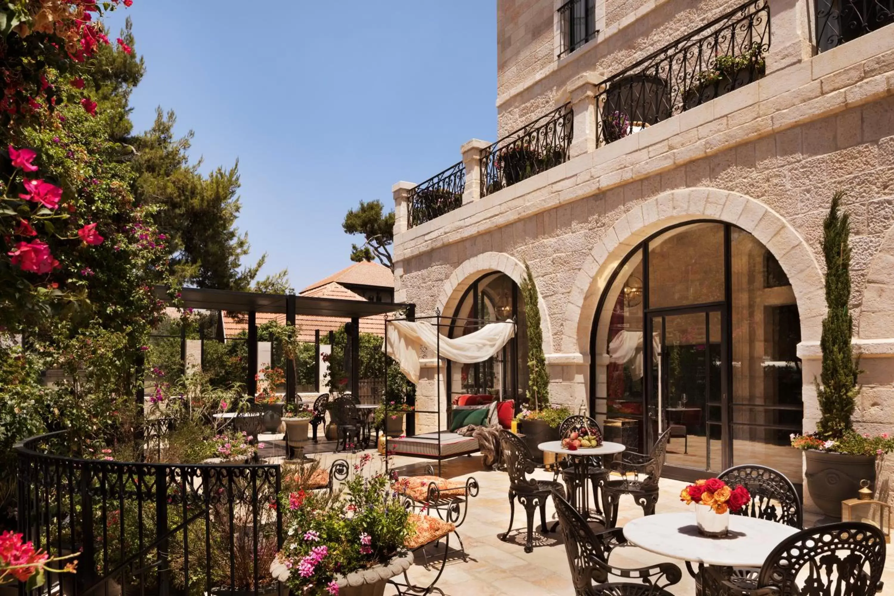 Balcony/Terrace, Restaurant/Places to Eat in Villa Brown Jerusalem, a member of Brown Hotels