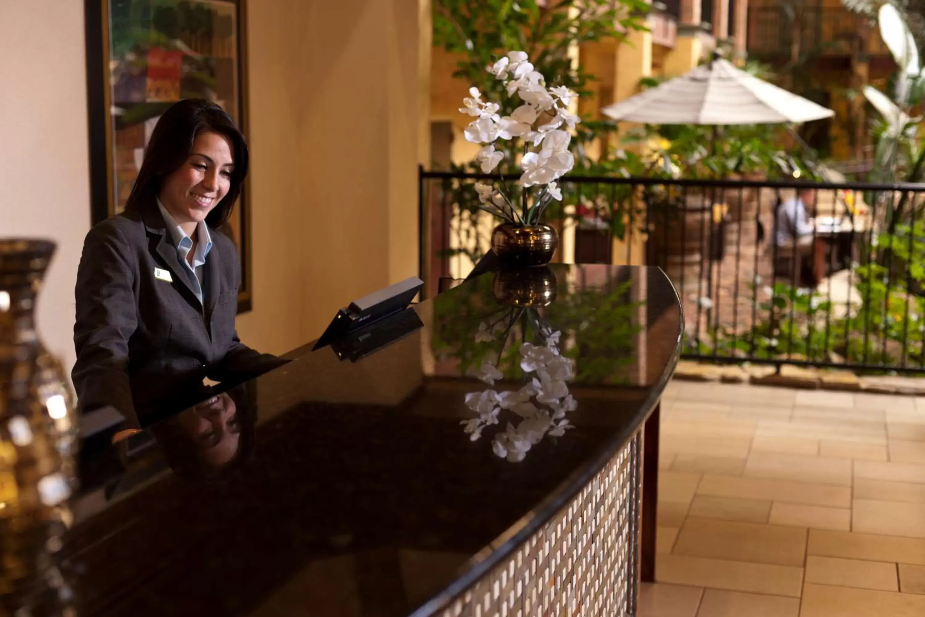 Lobby or reception in Embassy Suites Lubbock Lobby or reception in Embassy Suites Lubbock