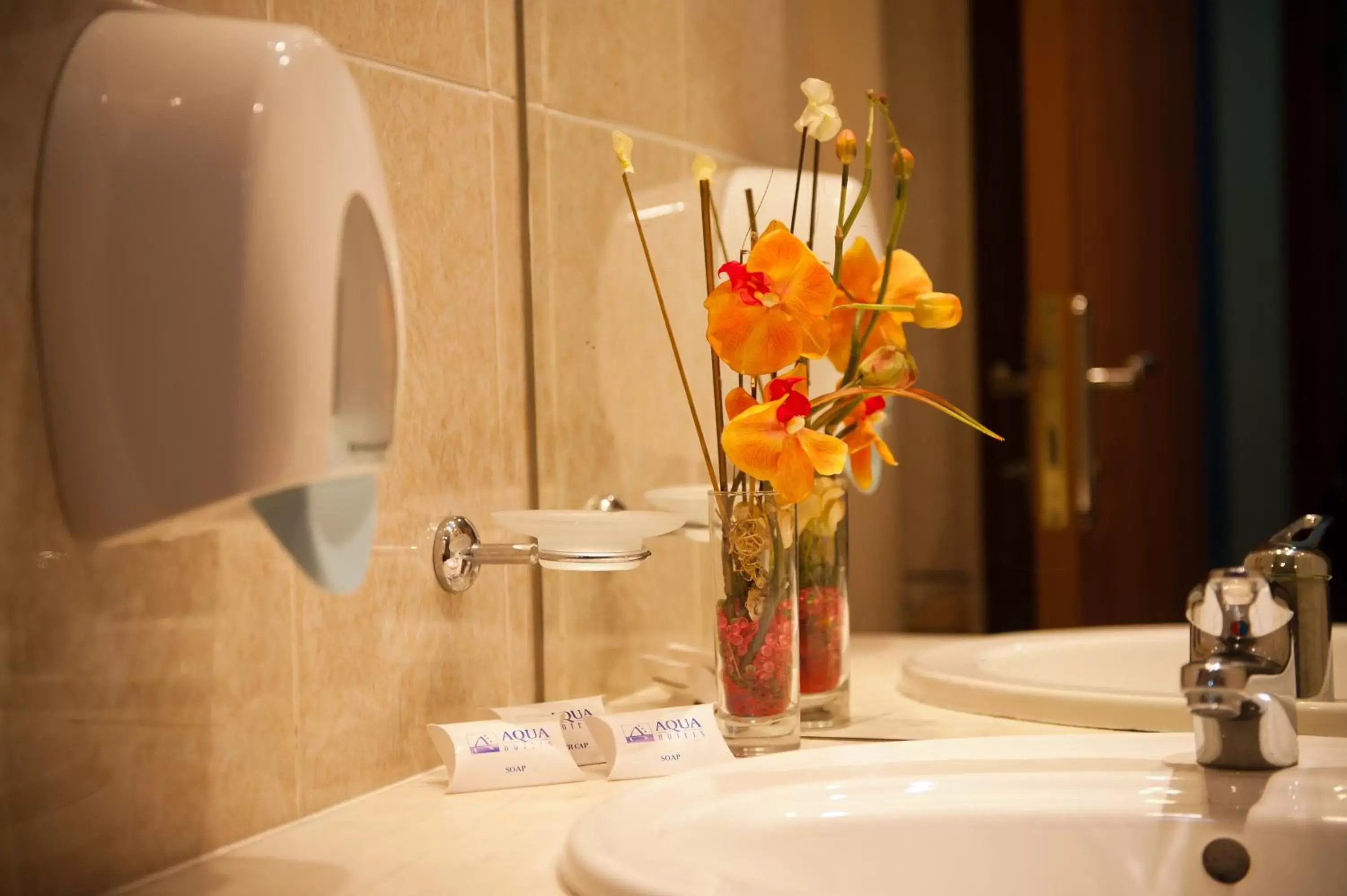 Bathroom in Aqua Hotel