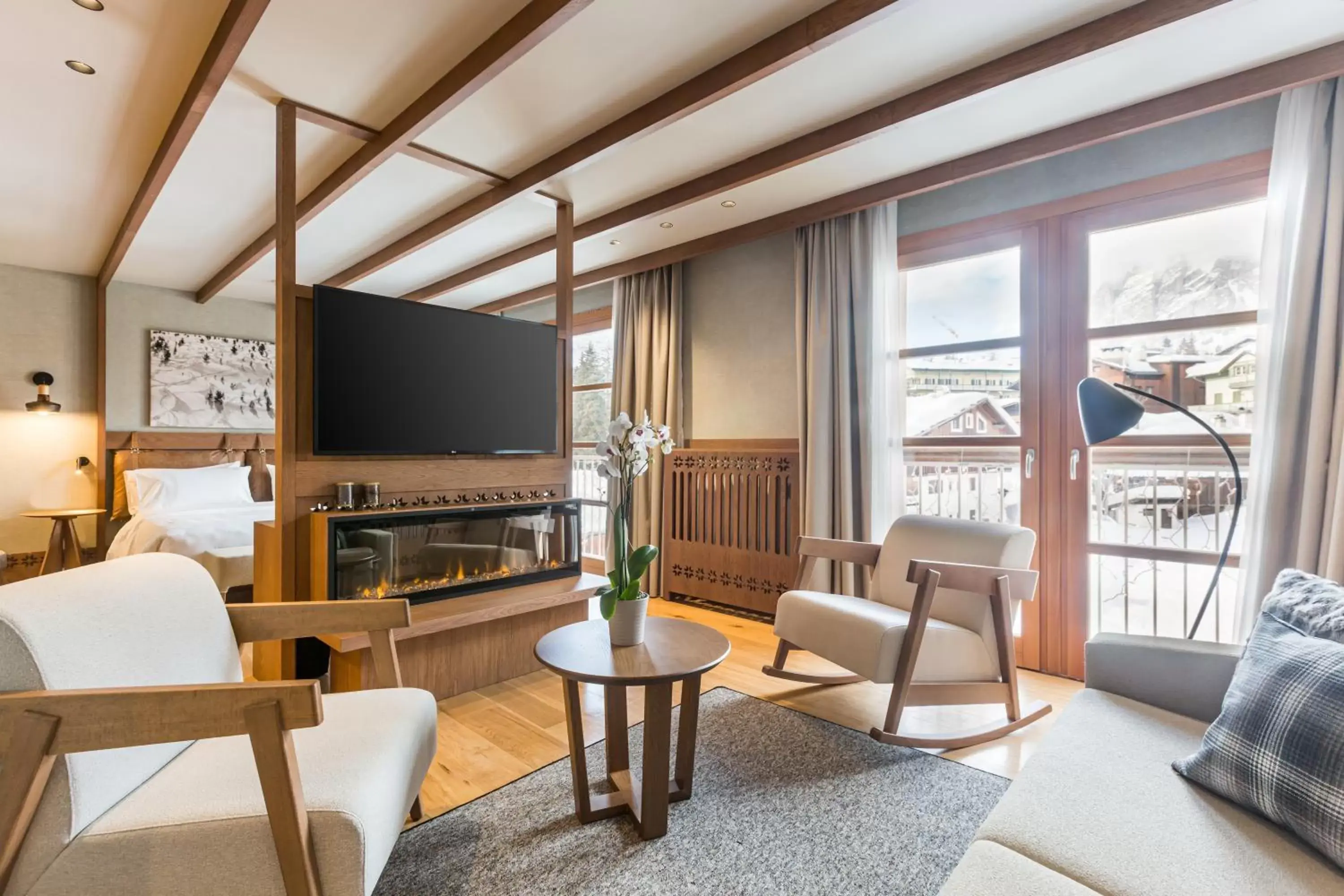 Living room in Grand Hotel Savoia Cortina d'Ampezzo, A Radisson Collection Hotel