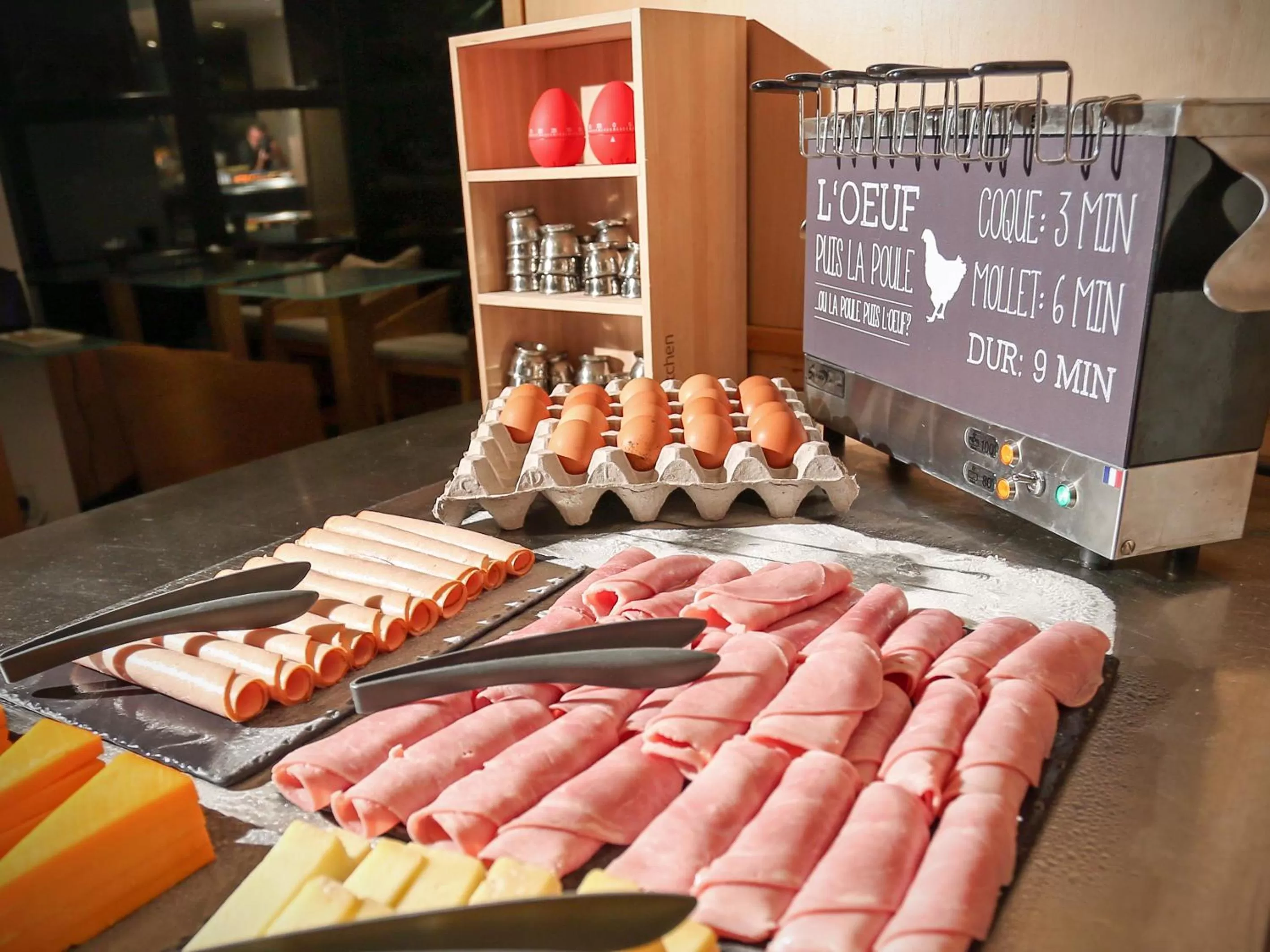 Buffet breakfast in ibis Montpellier Centre Polygone