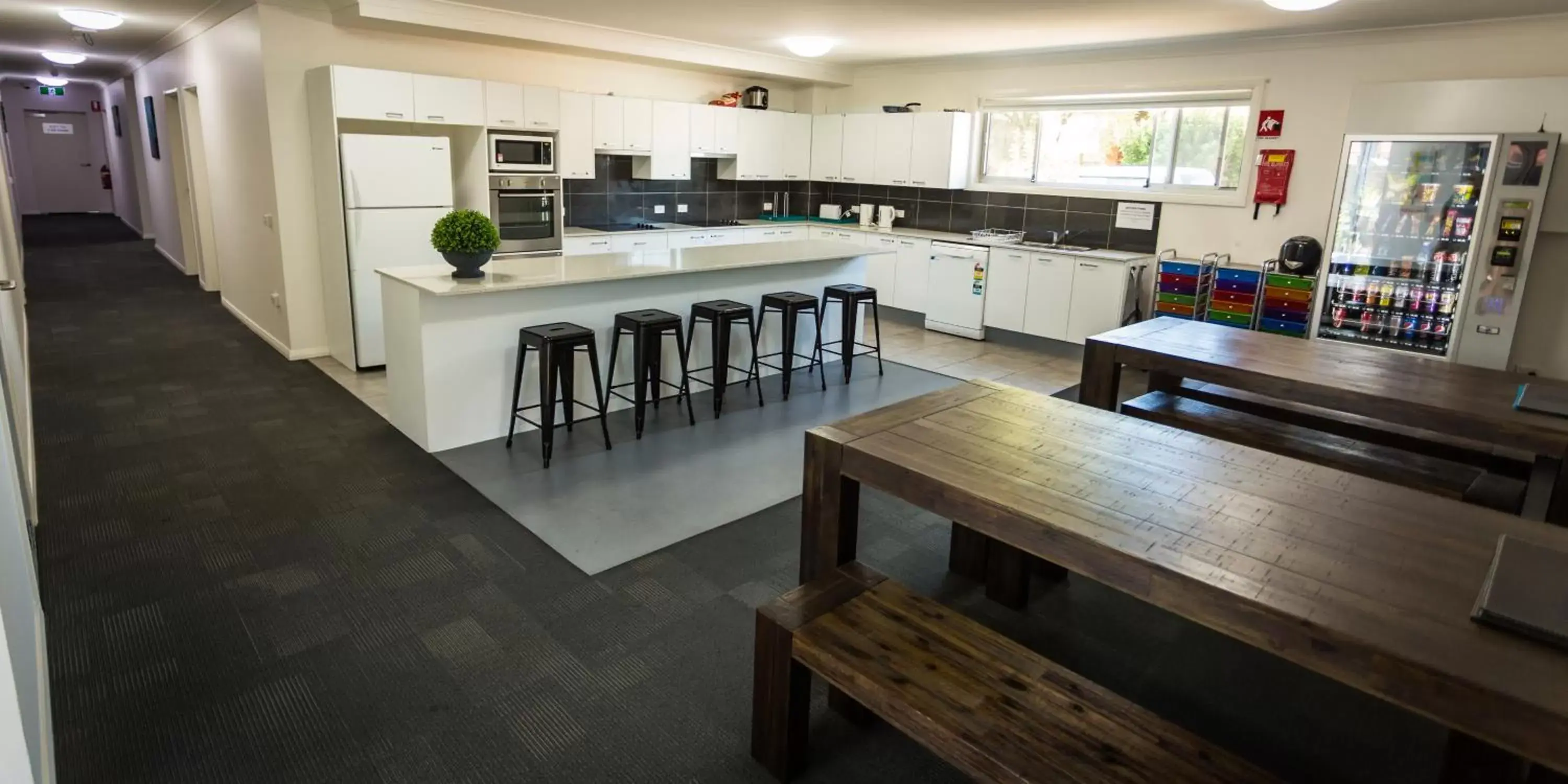 Communal kitchen, Lounge/Bar in Aspire Newcastle