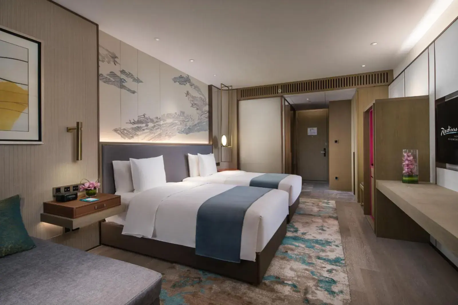 Bed in Radisson Suzhou