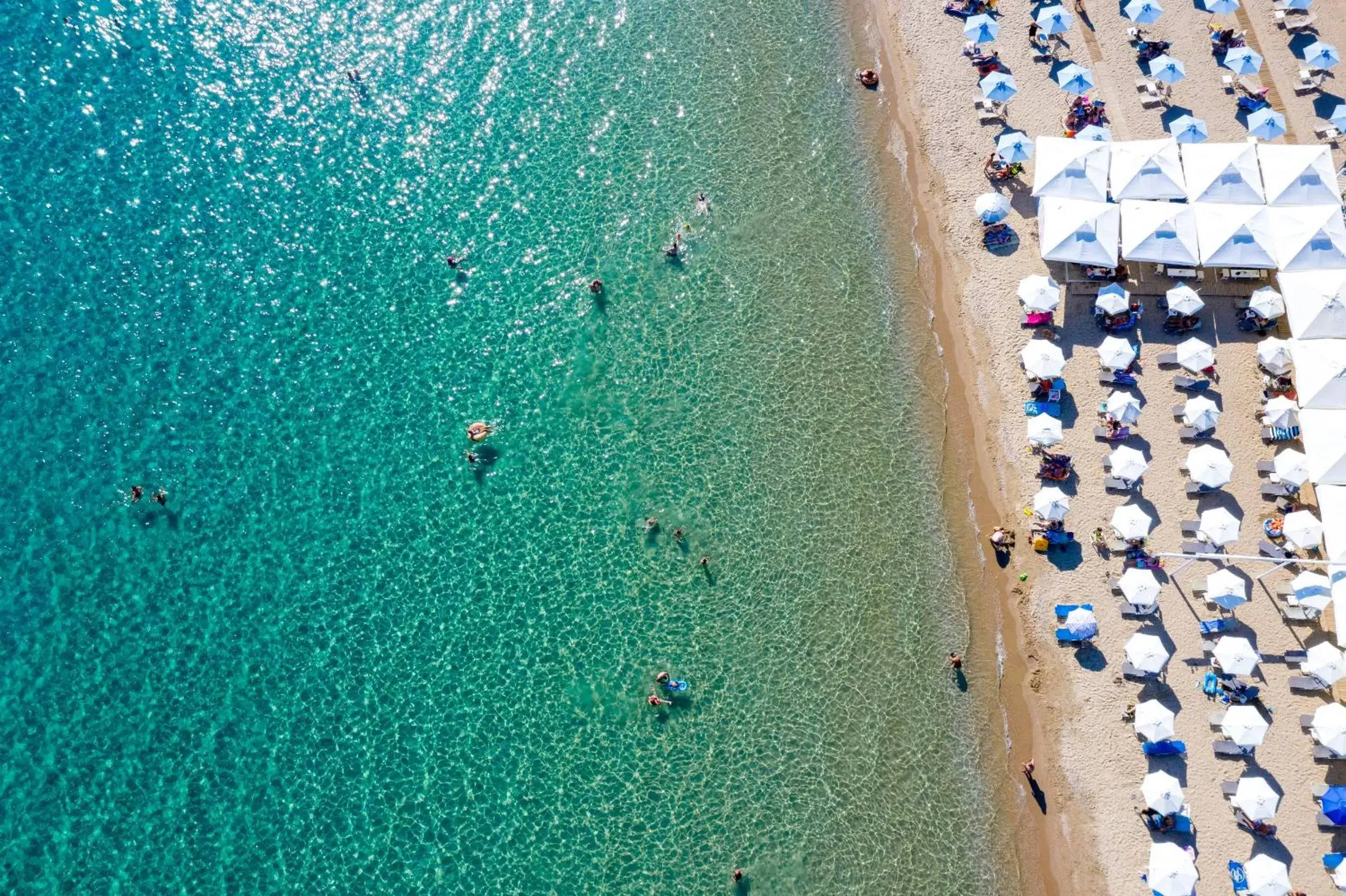 Beach, Bird's-eye View in Light Blue Hotel