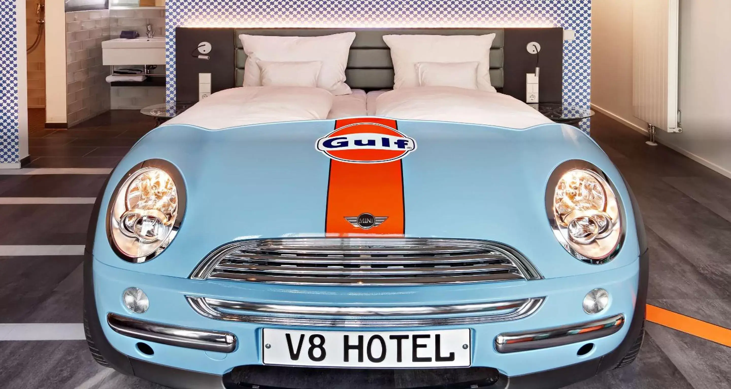 Bedroom in V8 HOTEL Motorworld Region Stuttgart