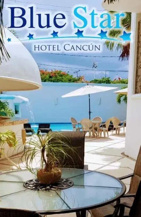 Patio in Hotel Blue Star Cancun