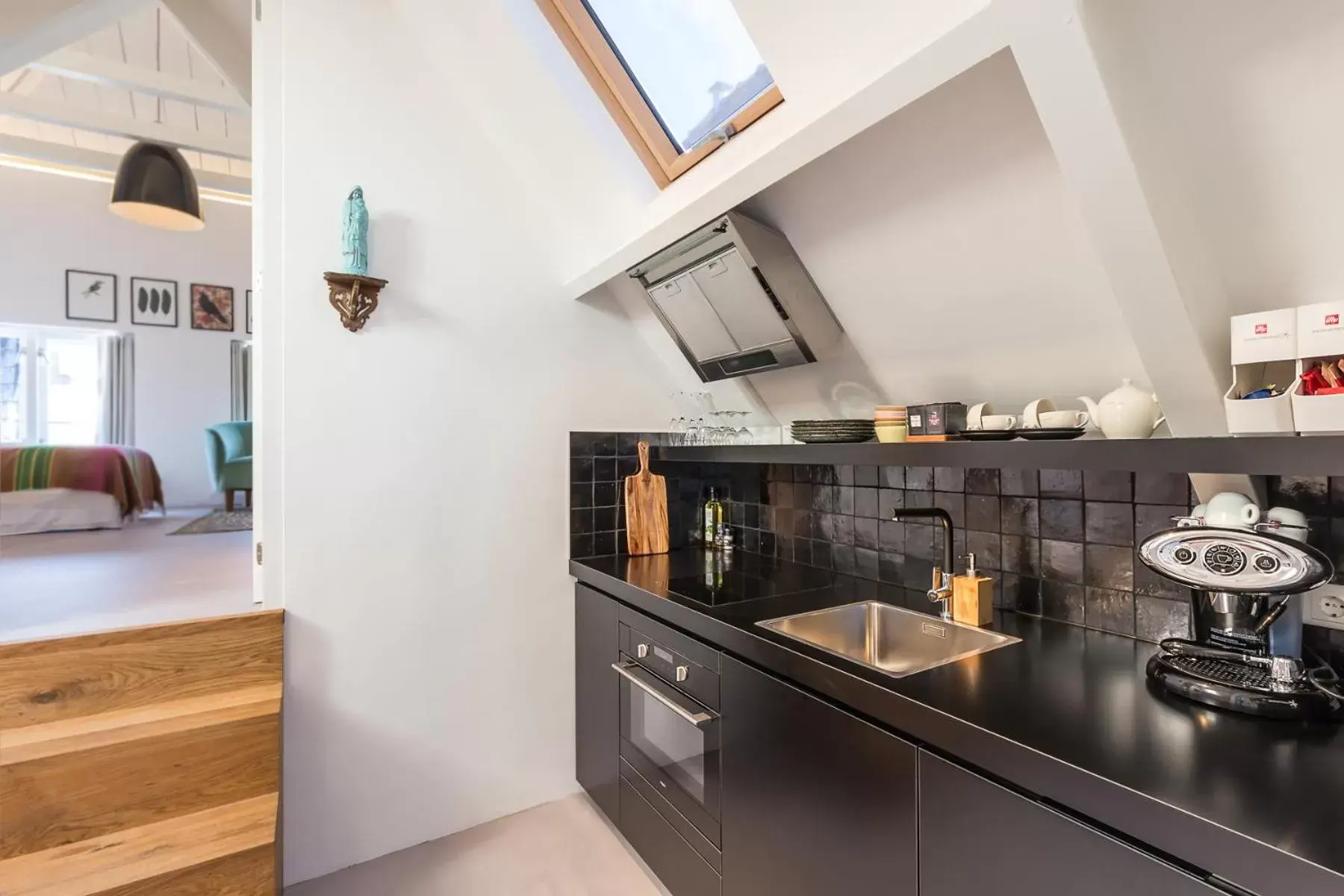 Kitchen or kitchenette, Kitchen/Kitchenette in Boutique Hotel Goud En Zilver