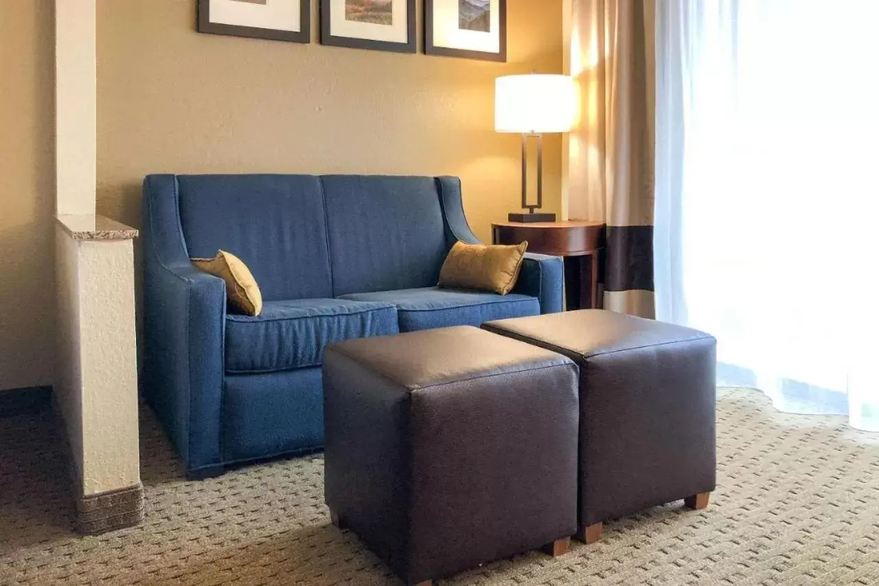 Seating Area in Vista Suites Hotel Near Island Drive And Convention Center