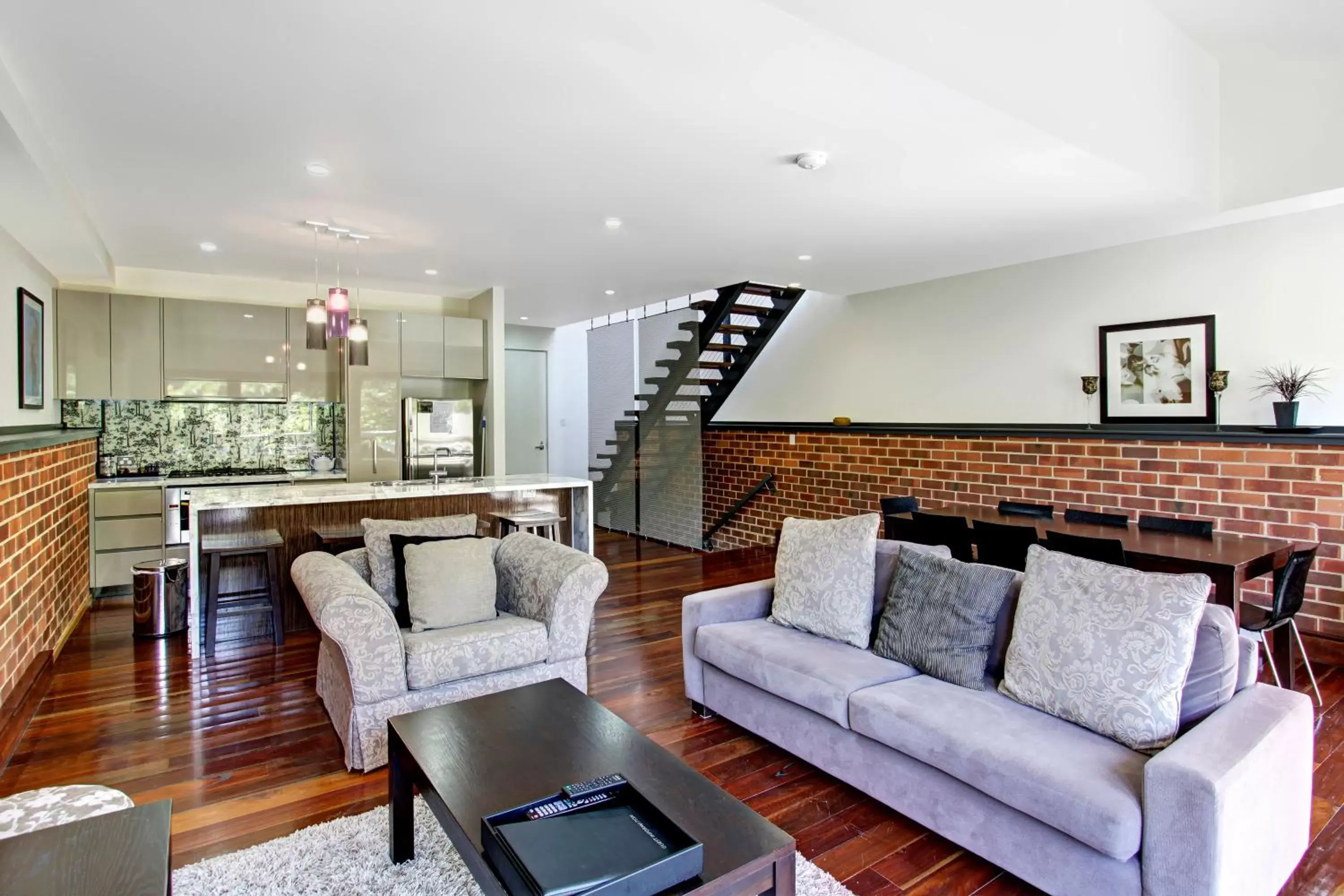 Living room, Seating Area in Byron Butter Factory Apartments