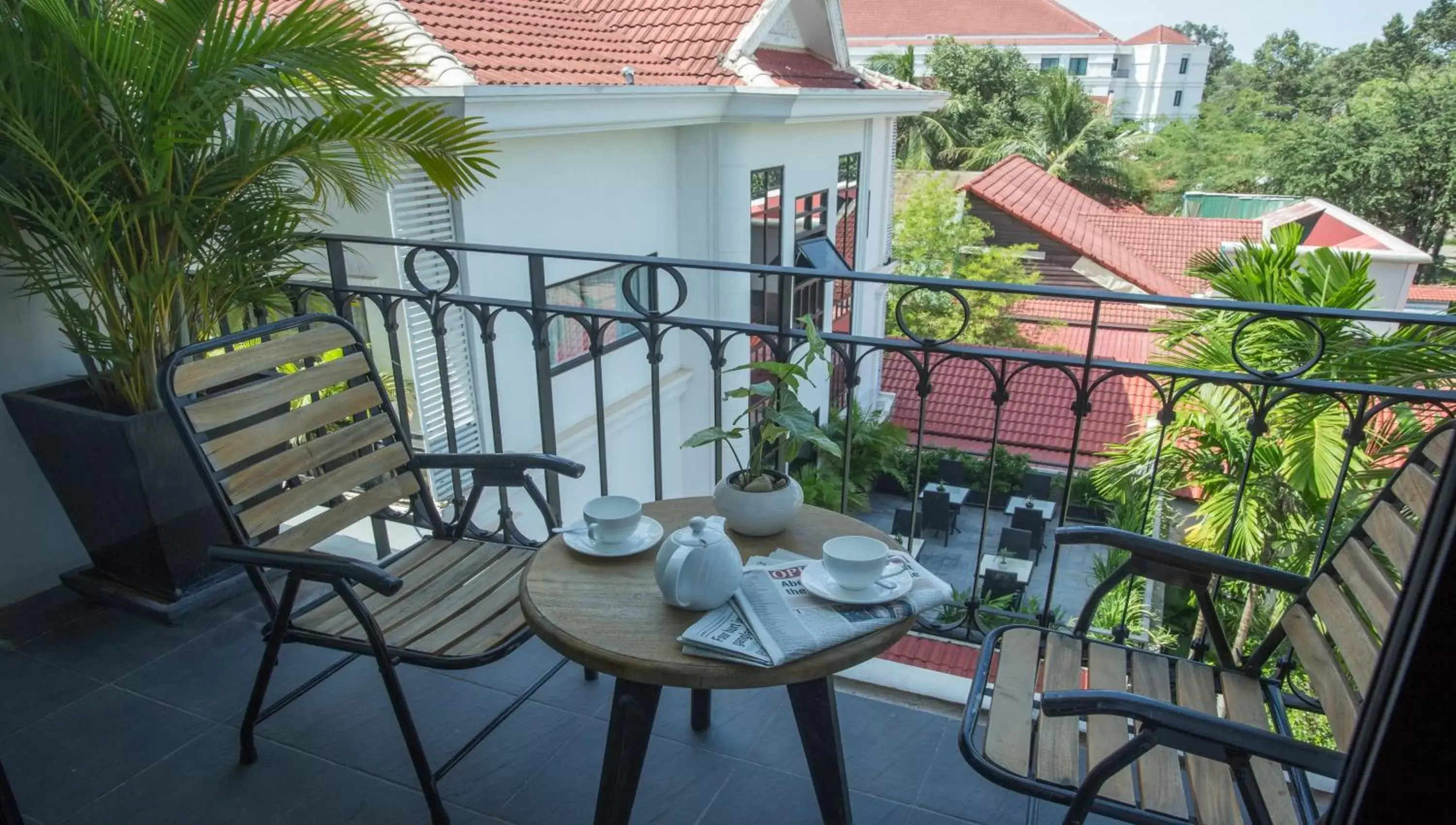 Balcony/Terrace in The Cyclo d'Angkor Boutique Hotel