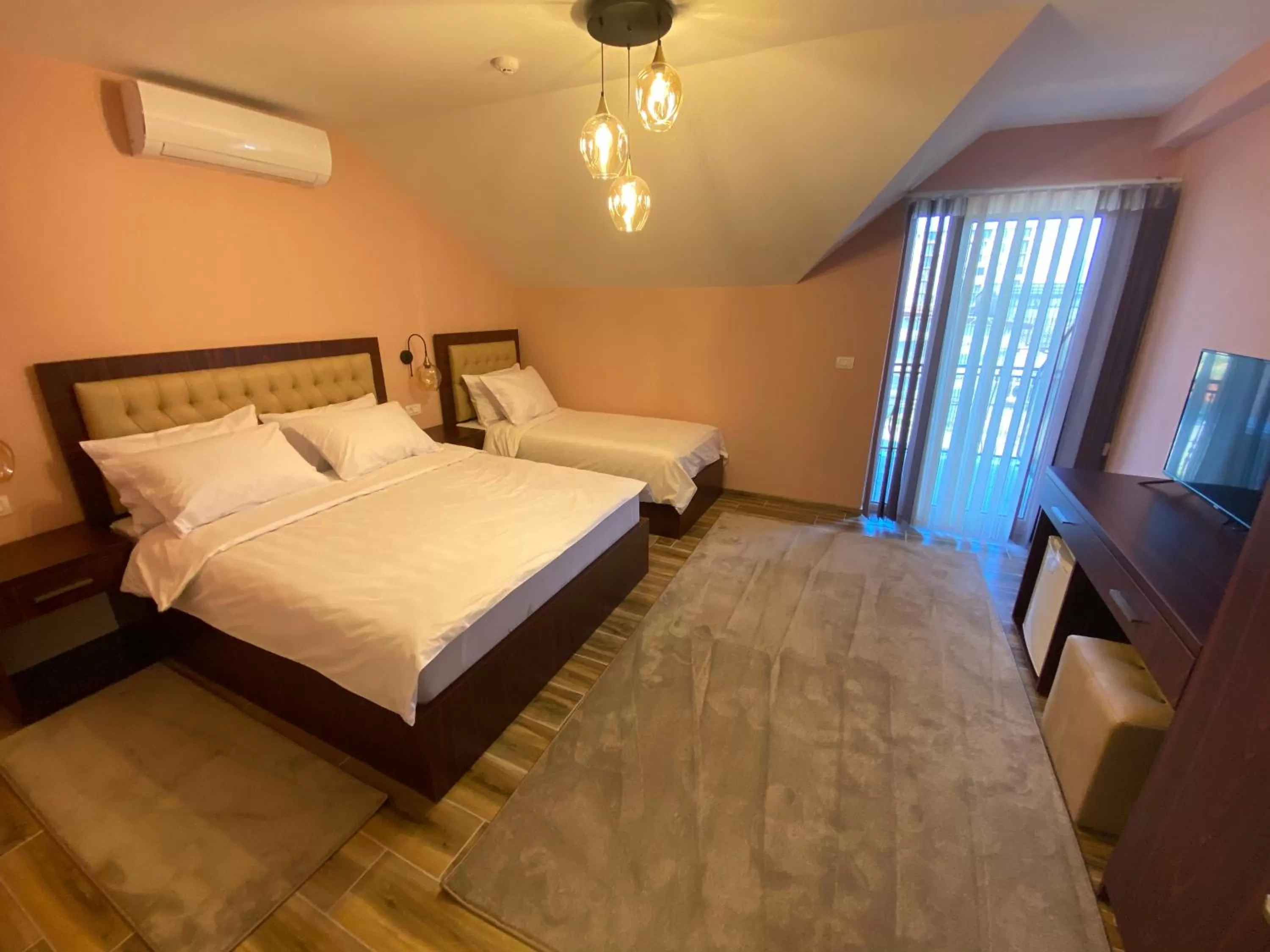 Bed in Hotel Kolonja's