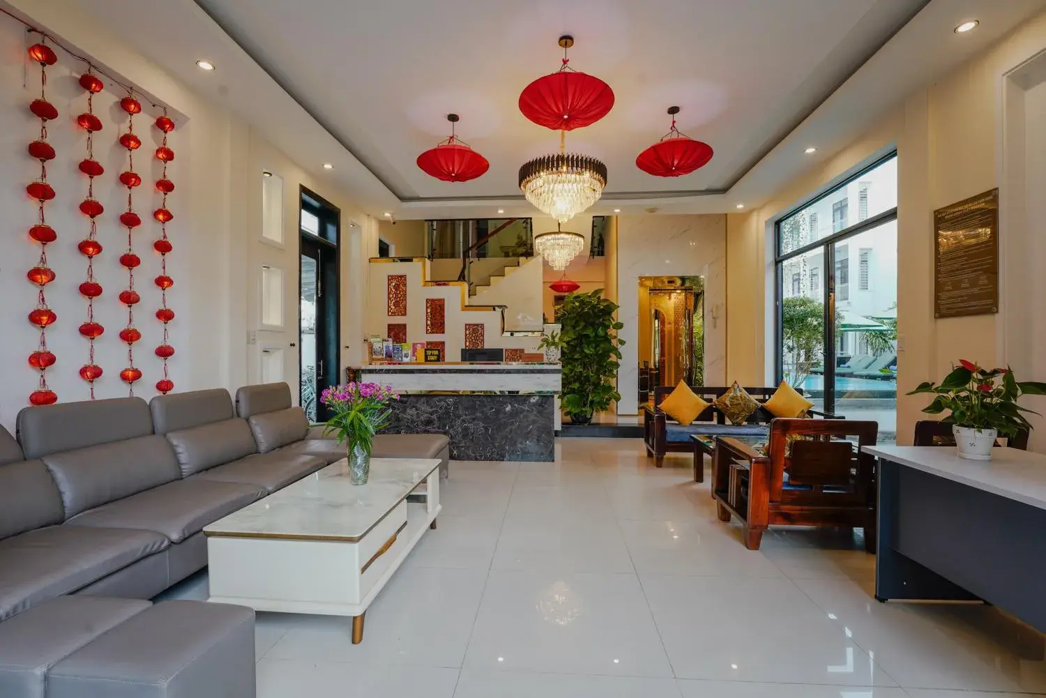 Living room, Lobby/Reception in Banana Garden Villa