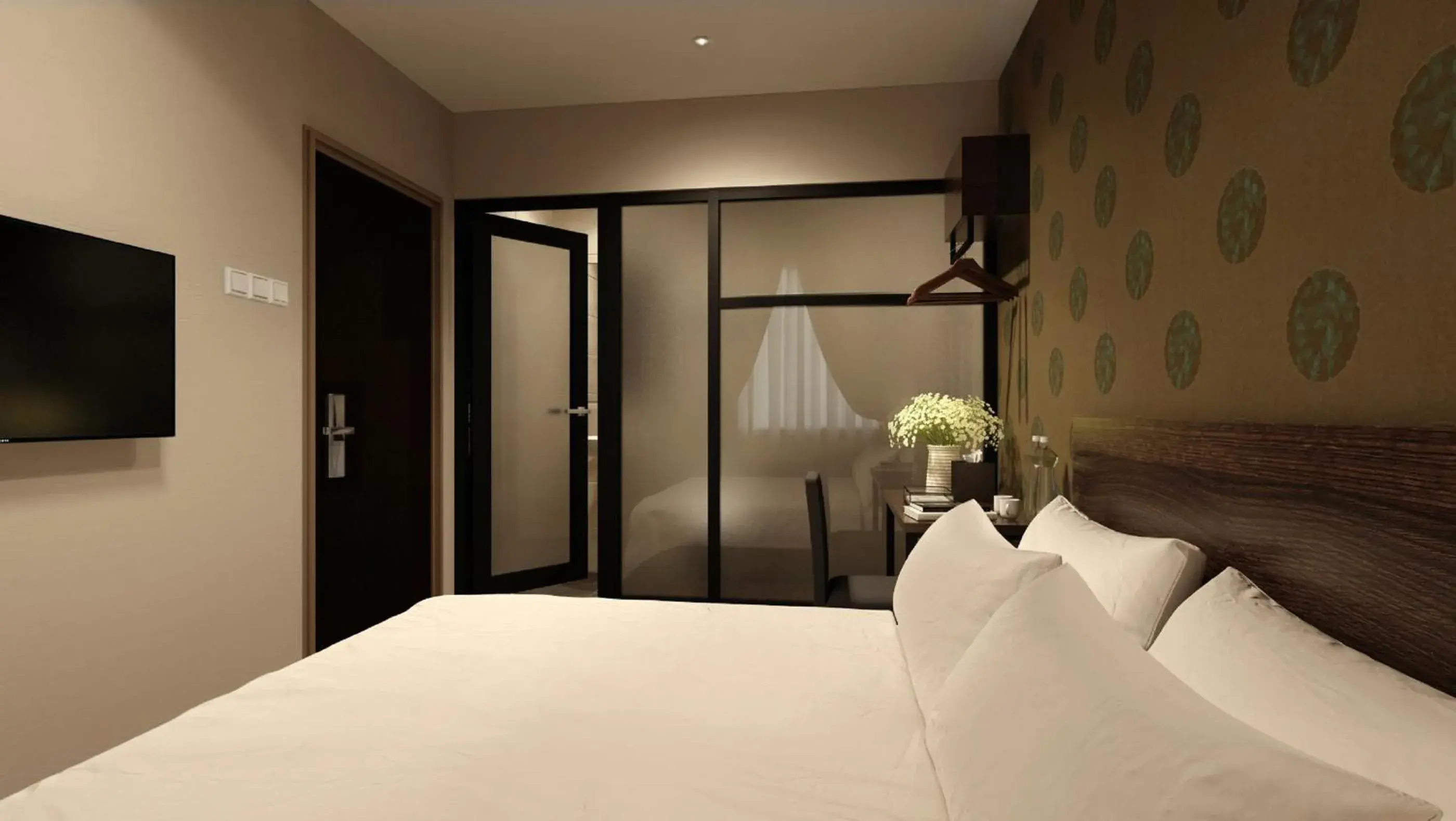 Bedroom, Bed in The Square Hotel