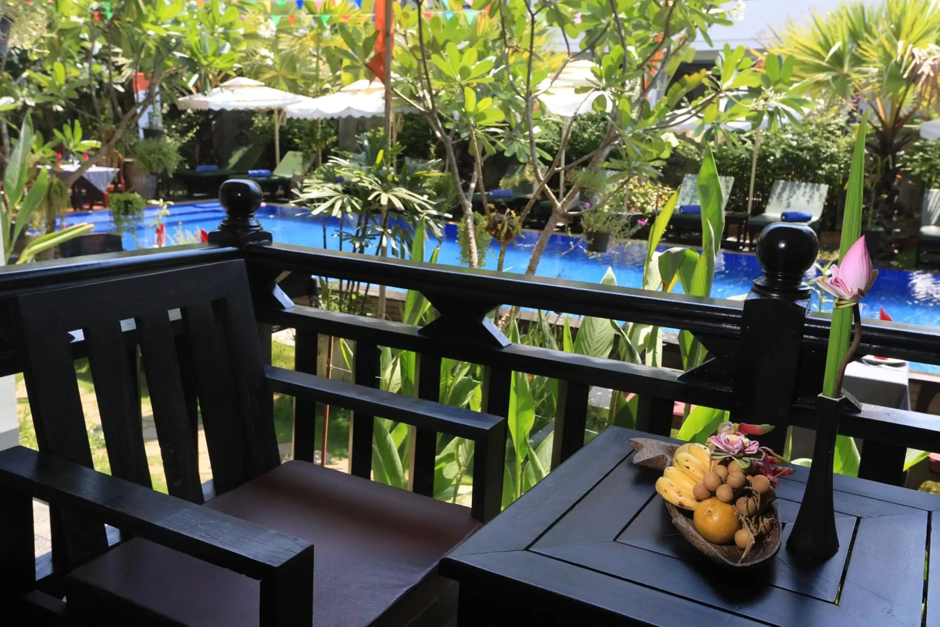 Balcony/Terrace in Khmer Mansion Boutique Hotel