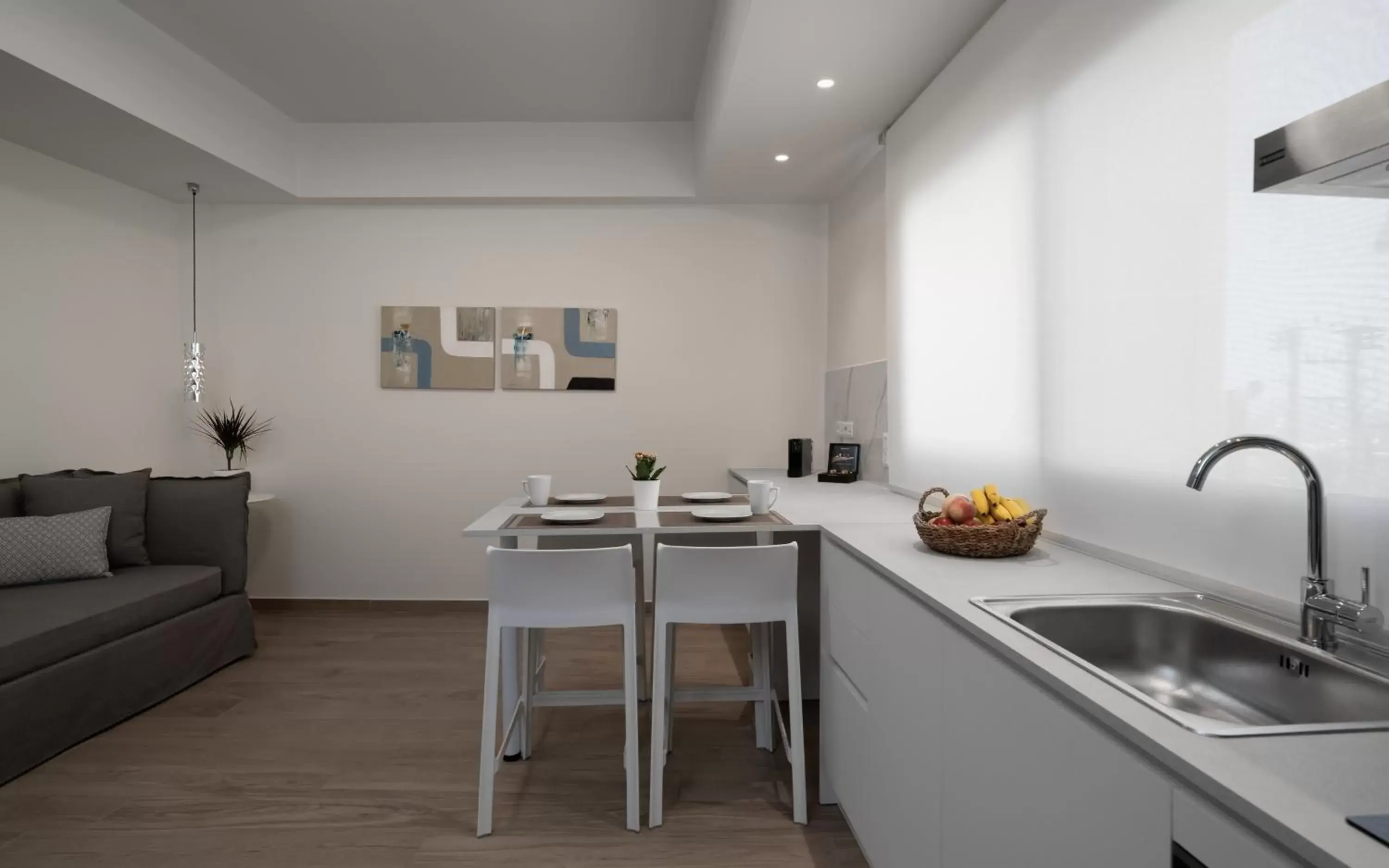 Seating area, Kitchen/Kitchenette in Athens Hill Luxury Apartments