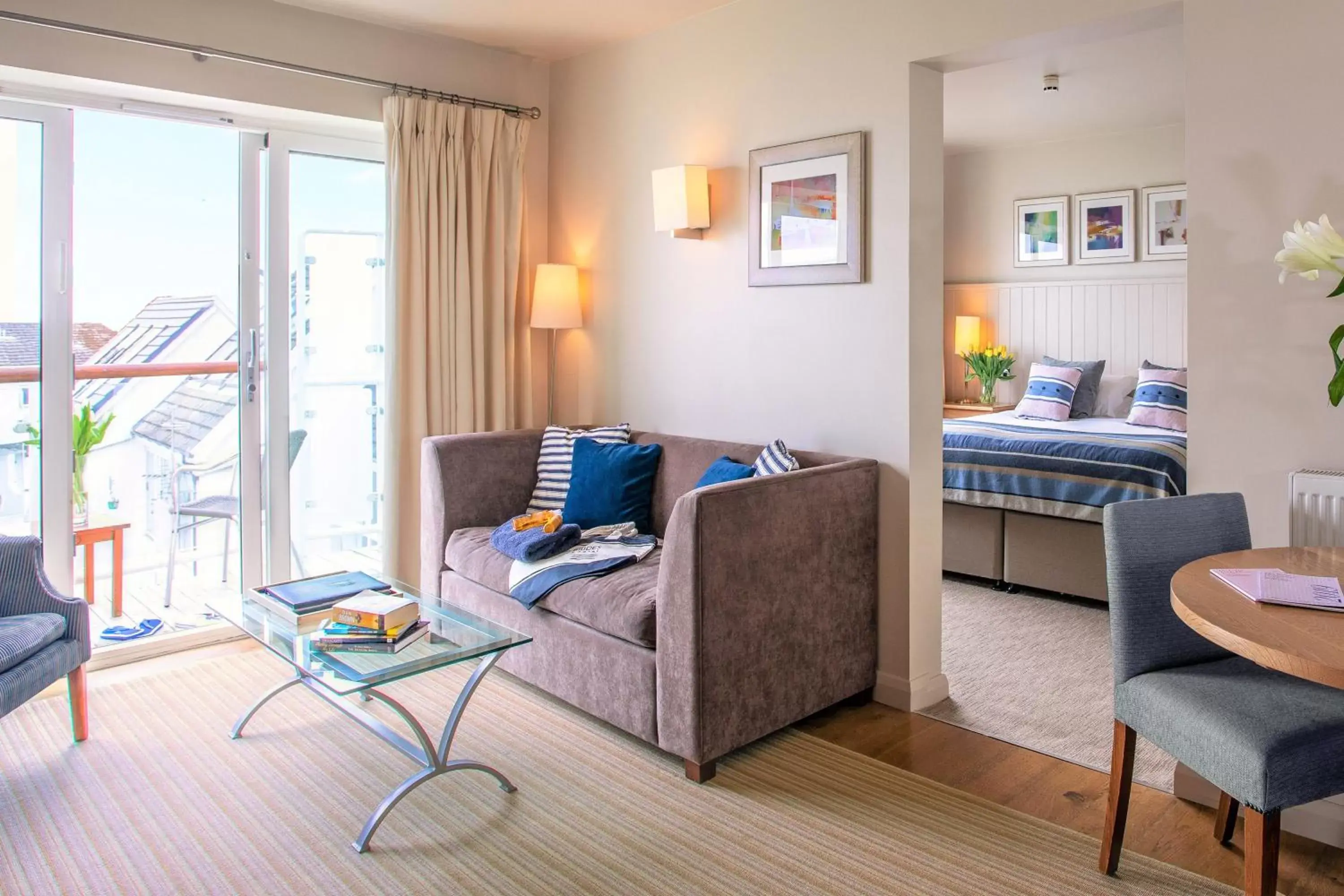 Bed, Seating Area in St Brides Spa Hotel