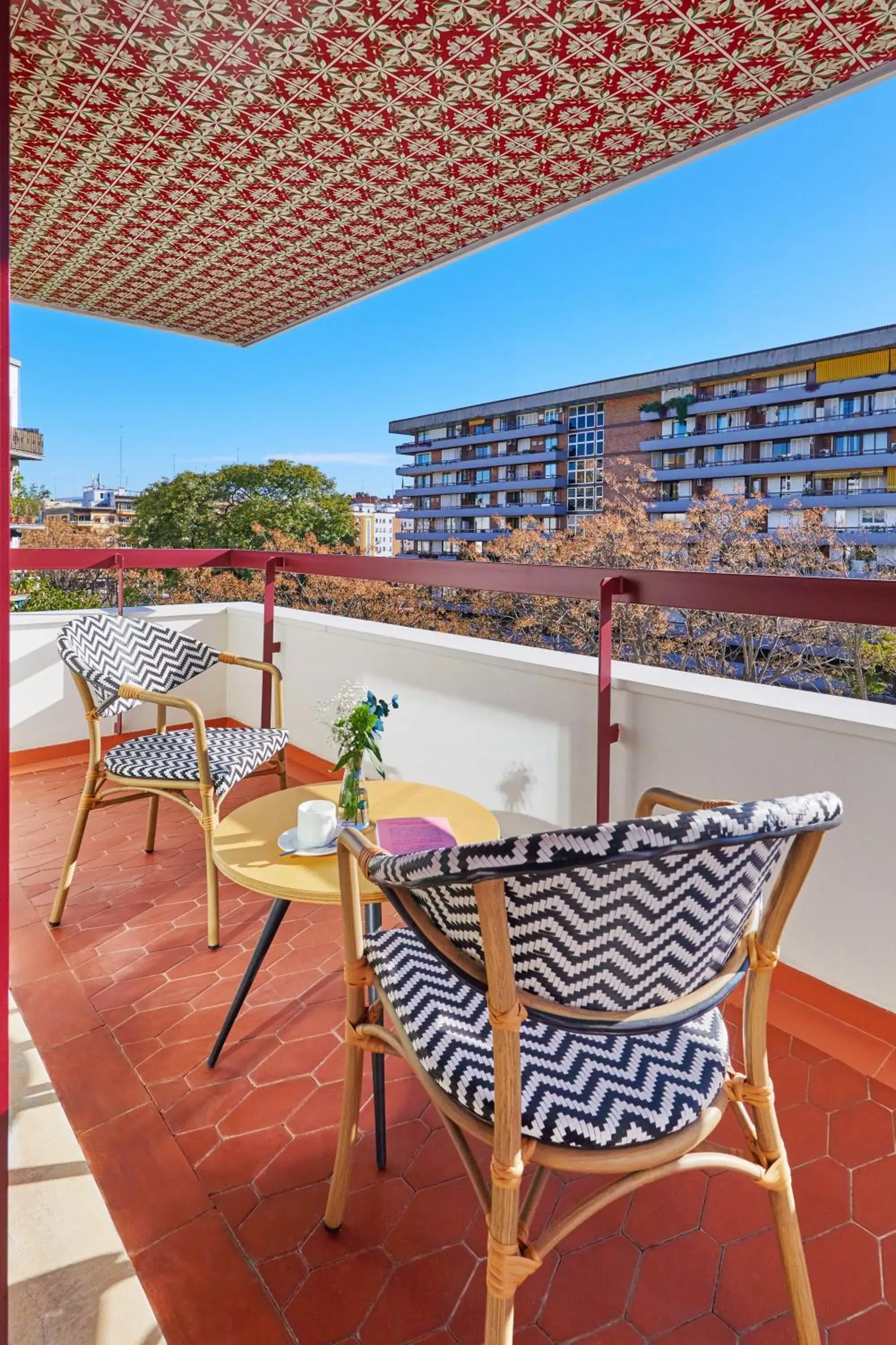 View (from property/room), Balcony/Terrace in Hesperia Sevilla