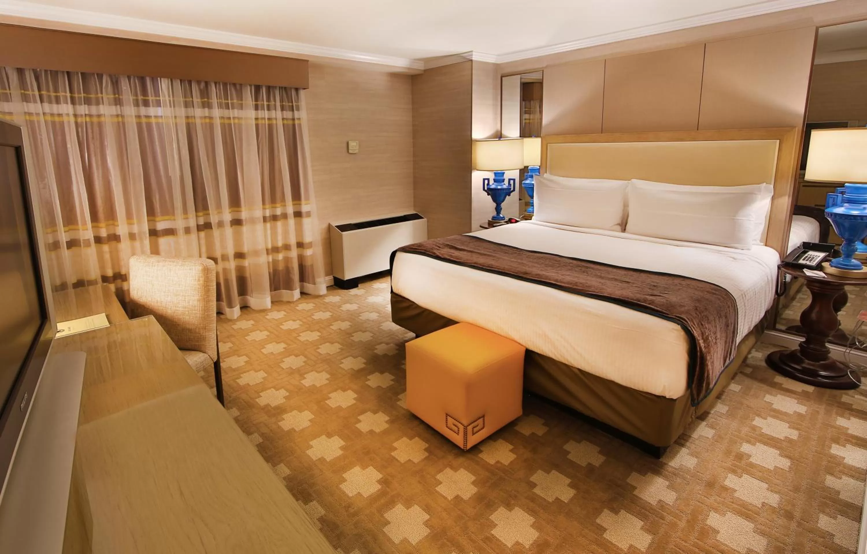 Photo of the whole room, Bed in Caesars Atlantic City, A Caesars Destination